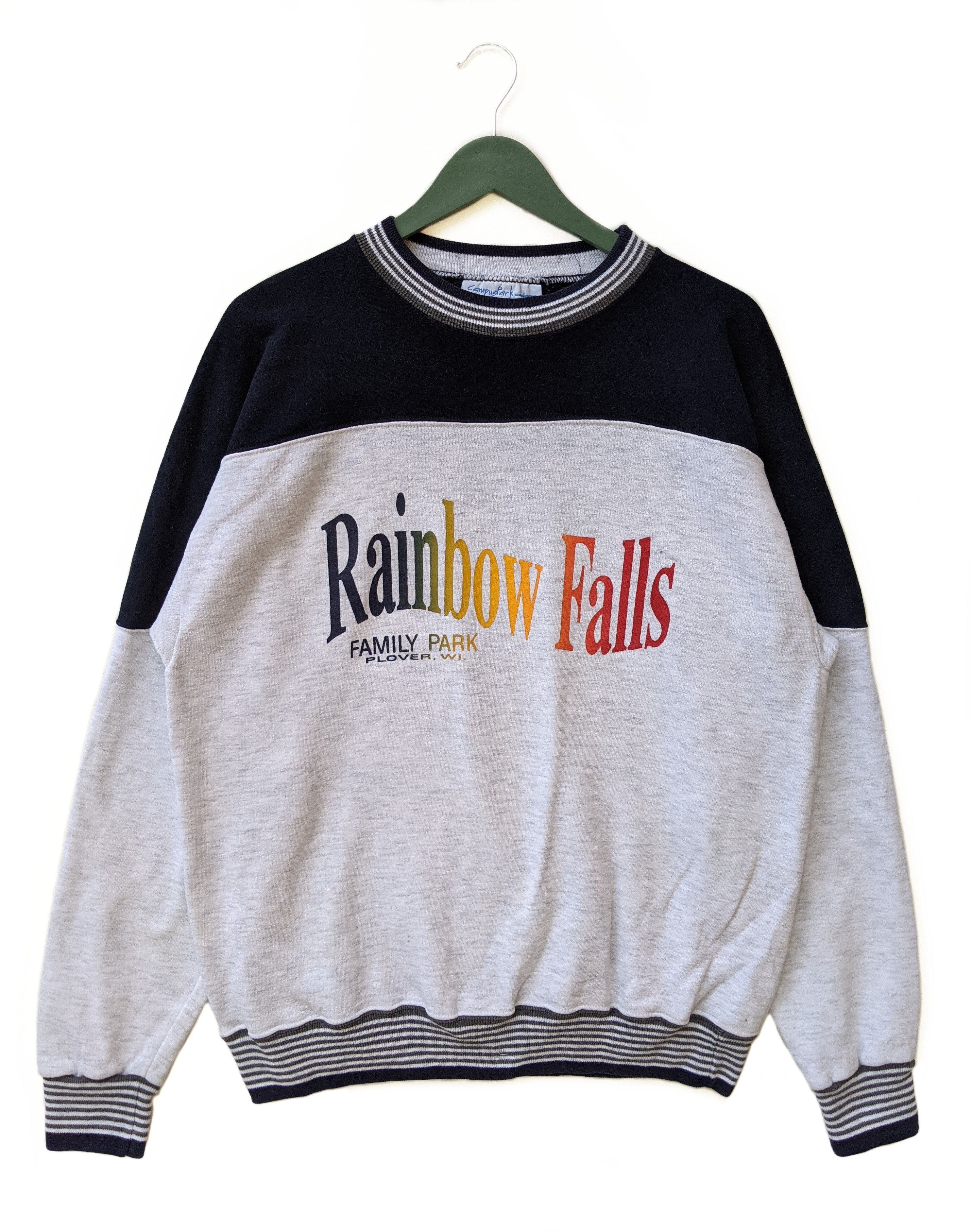Vintage Vintage Rainbow Falls Family Park Raglan Sweatshirt Size US L / EU 52-54 / 3 - 1 Thumbnail