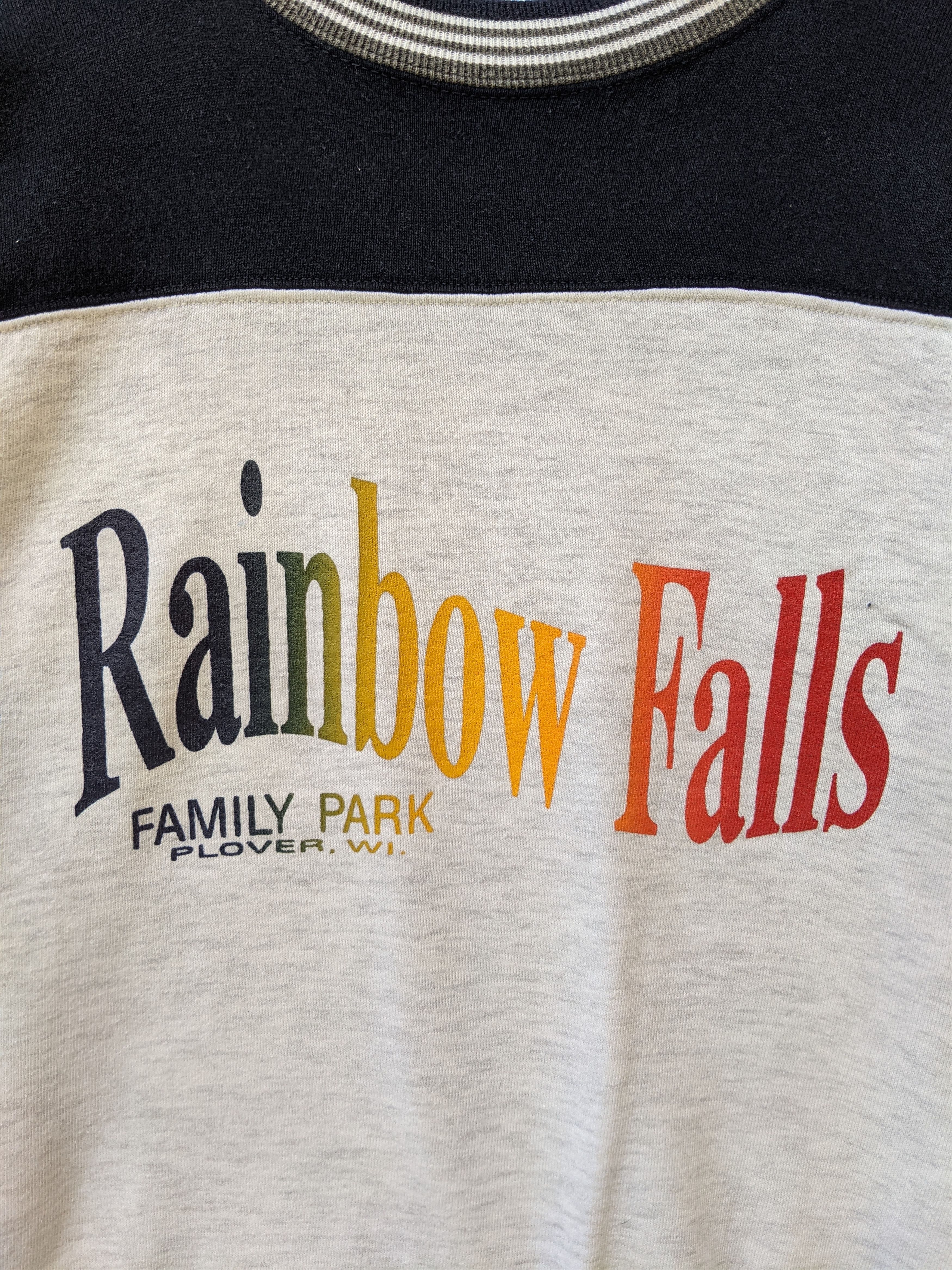 Vintage Vintage Rainbow Falls Family Park Raglan Sweatshirt Size US L / EU 52-54 / 3 - 3 Thumbnail
