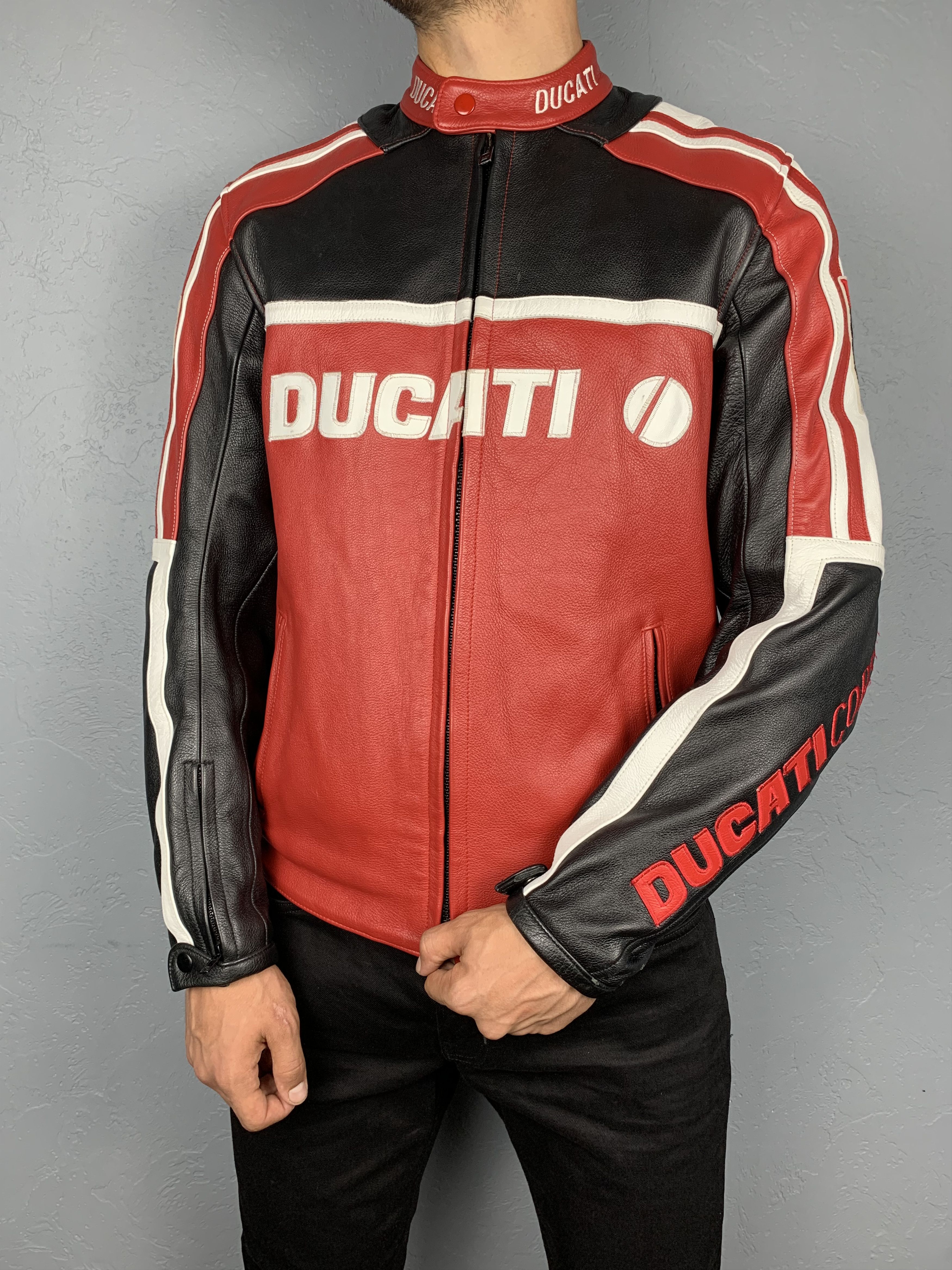 Ducati Ducati Corse Mens Moto Leather Jacket Size US L / EU 52-54 / 3 - 15 Thumbnail