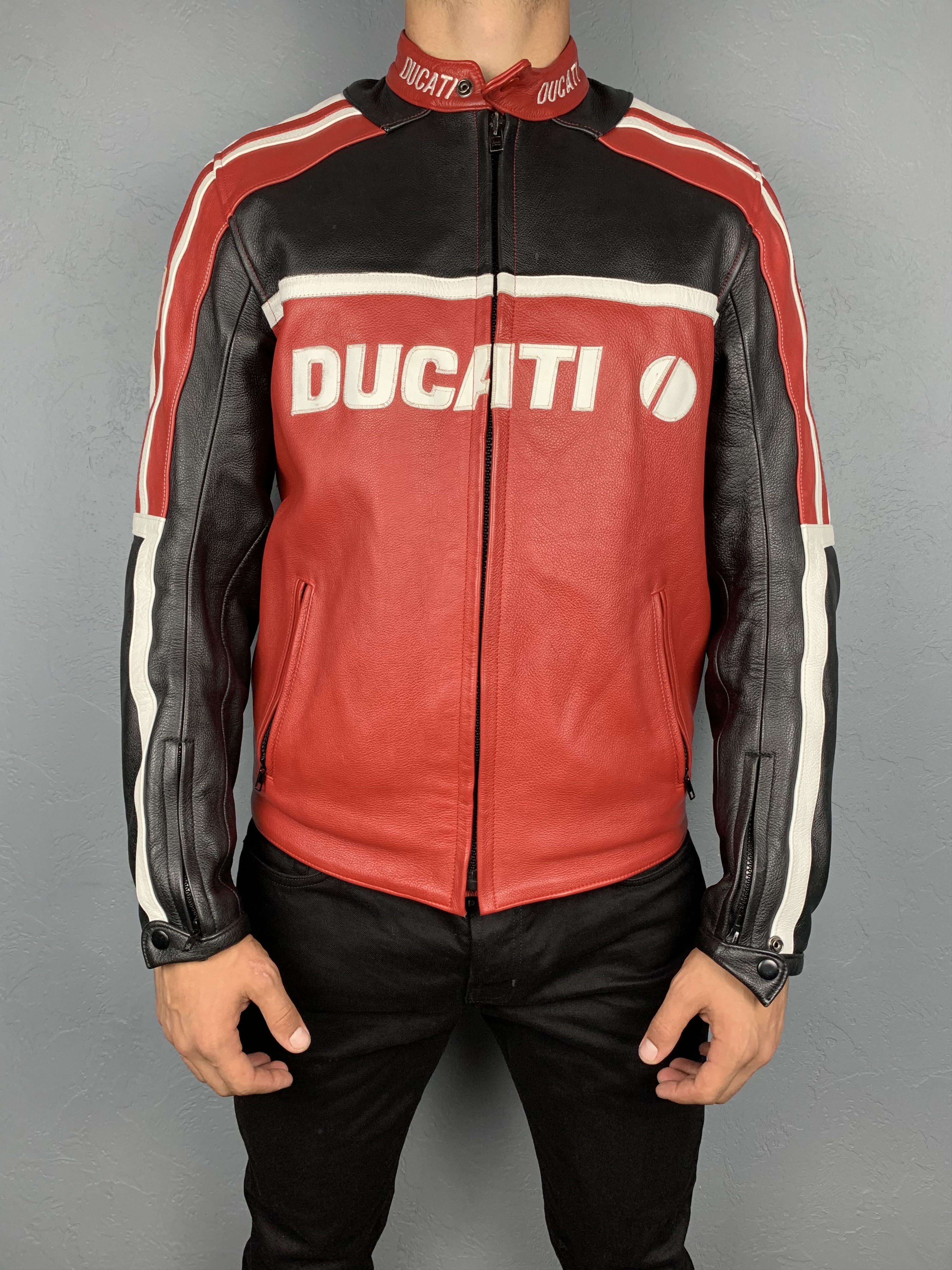 Ducati Ducati Corse Mens Moto Leather Jacket Size US L / EU 52-54 / 3 - 12 Thumbnail