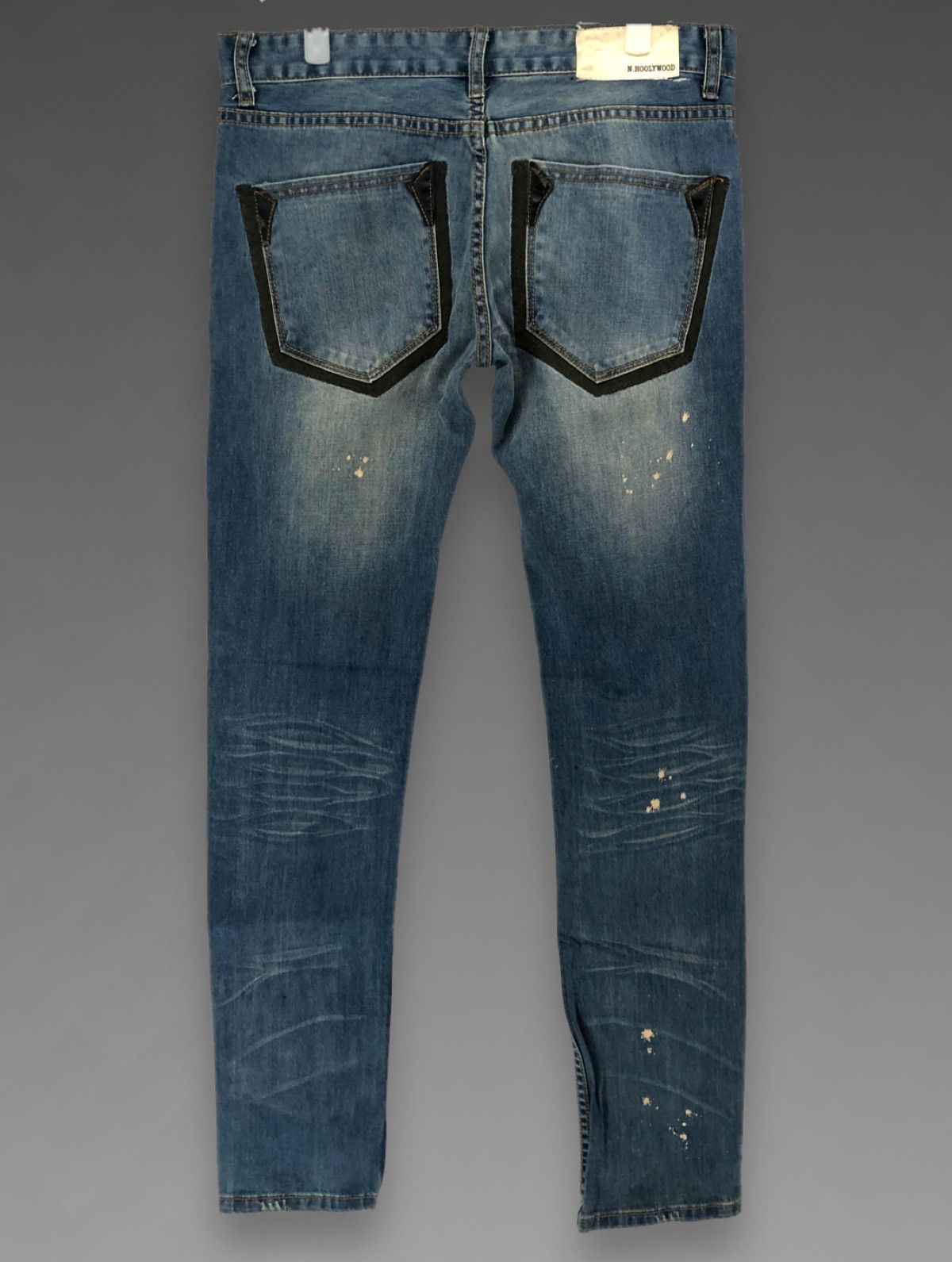 N.Hoolywood Detailed Denim Jeans Size US 33 - 4 Thumbnail