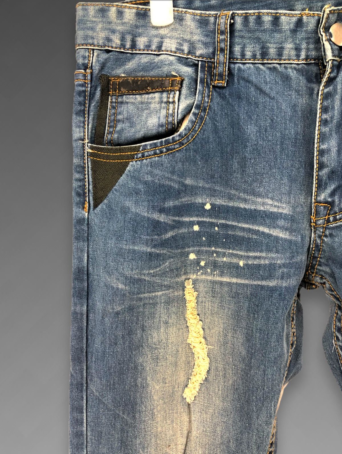 N.Hoolywood Detailed Denim Jeans Size US 33 - 2 Thumbnail