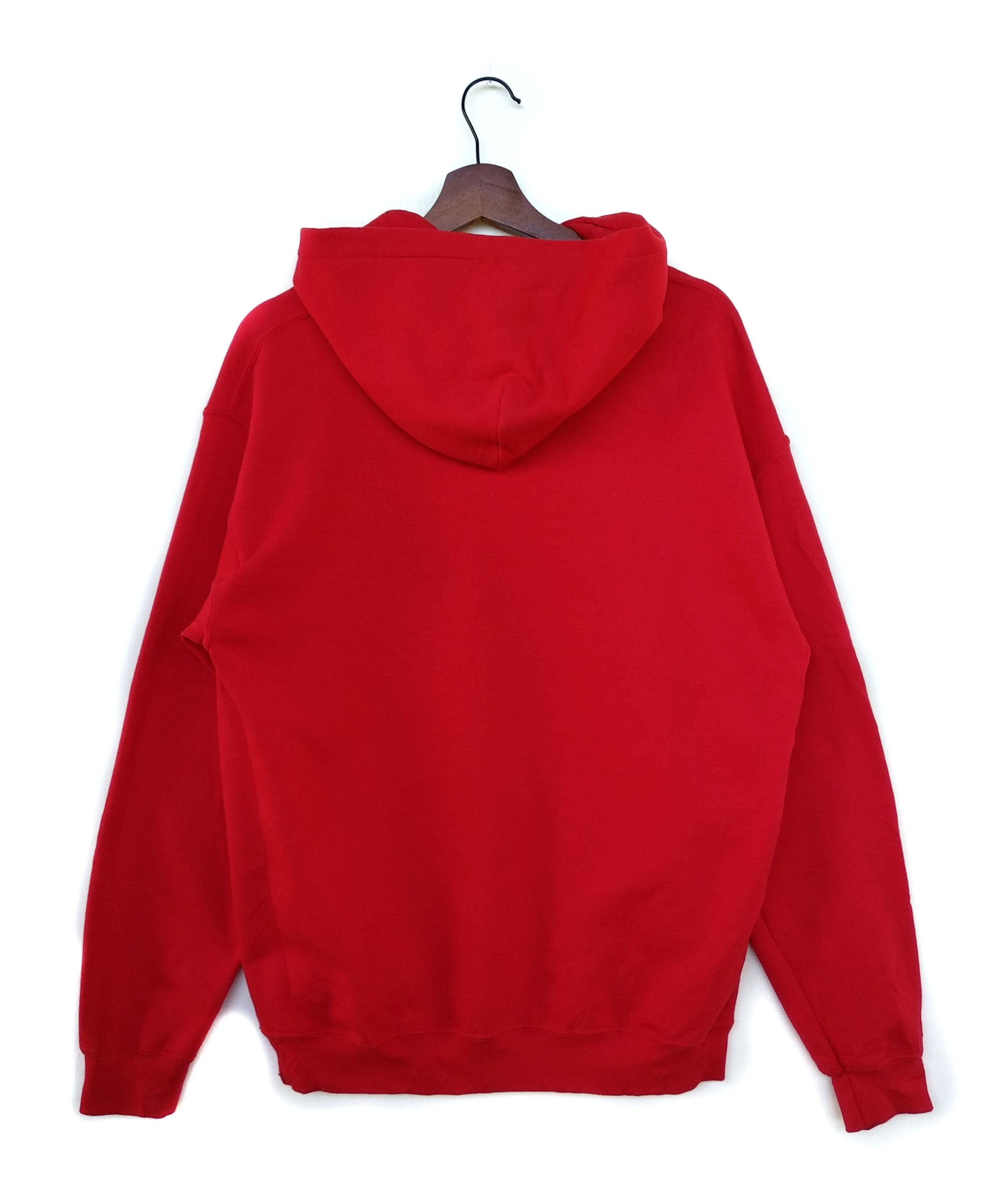 Band Tees × Gildan Tower Record Hoodie/Size M/Red Colour. Size US M / EU 48-50 / 2 - 3 Thumbnail