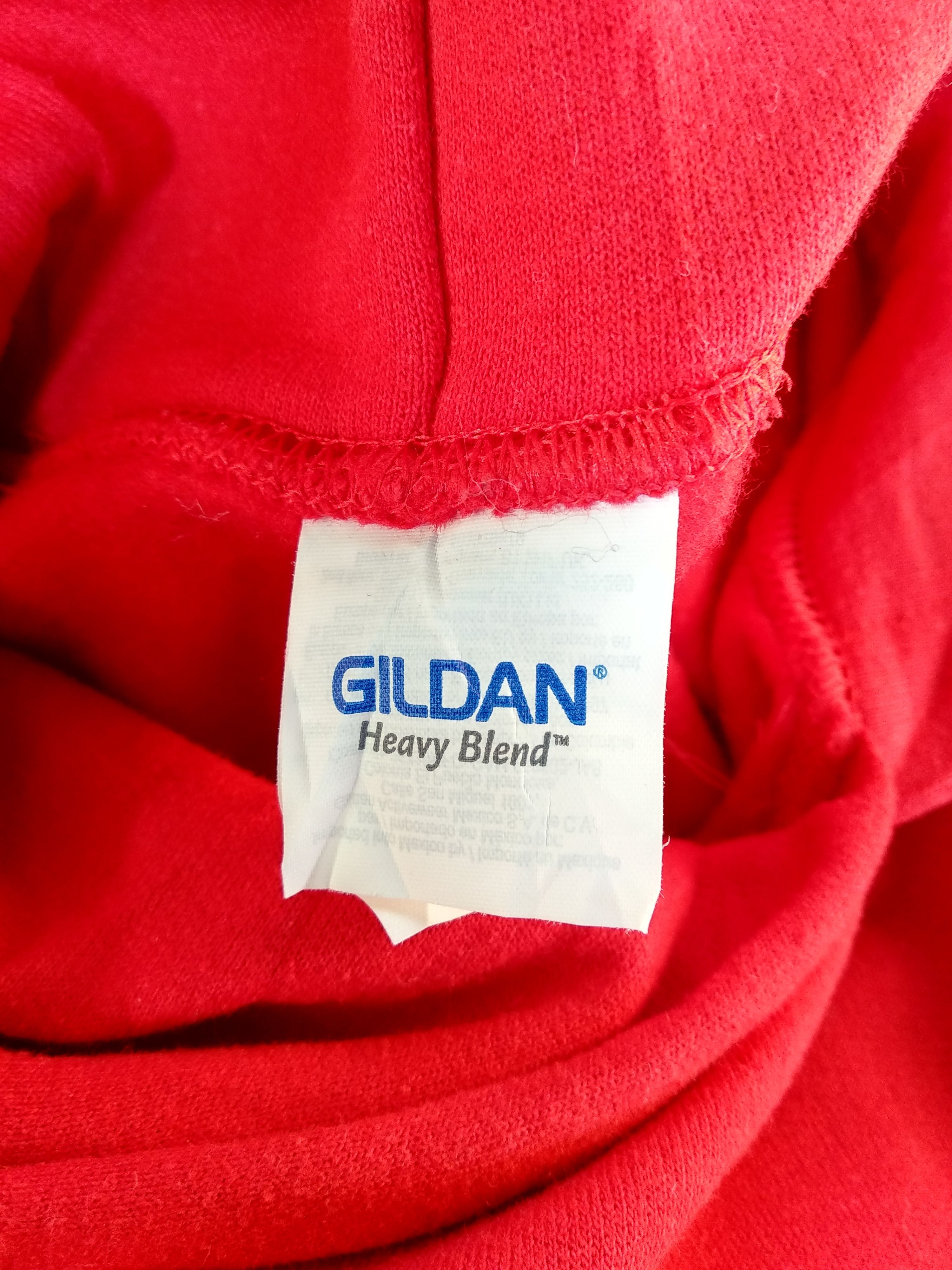 Band Tees × Gildan Tower Record Hoodie/Size M/Red Colour. Size US M / EU 48-50 / 2 - 4 Thumbnail