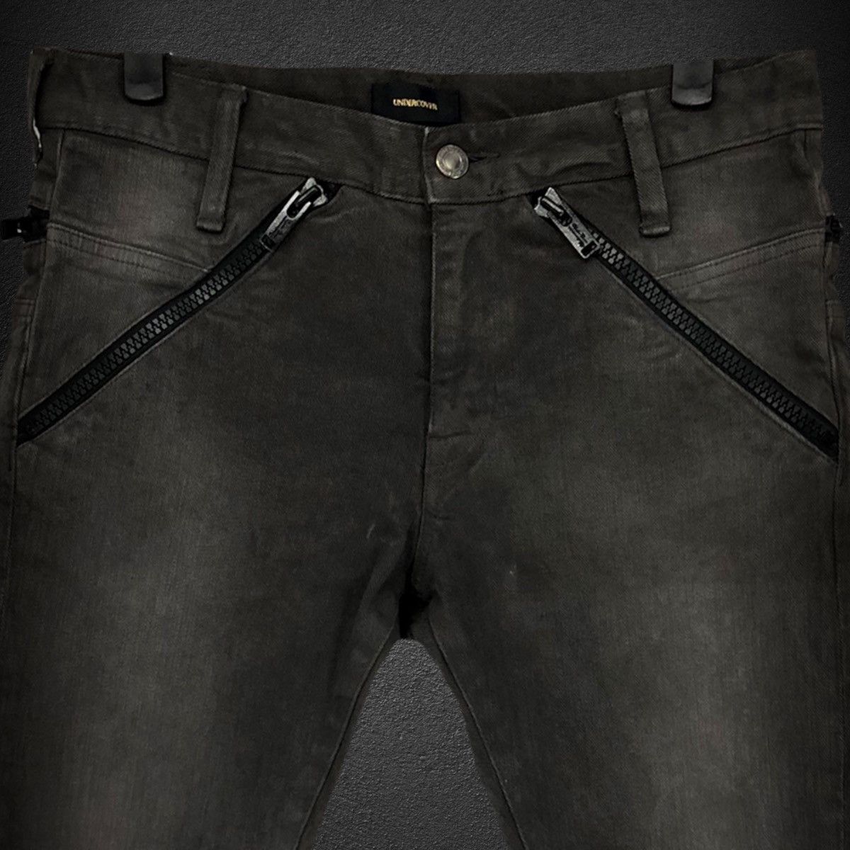 Undercover 15SS Stretch Ripped Knee Zipper Pants 04503-1 Size US 32 / EU 48 - 2 Thumbnail