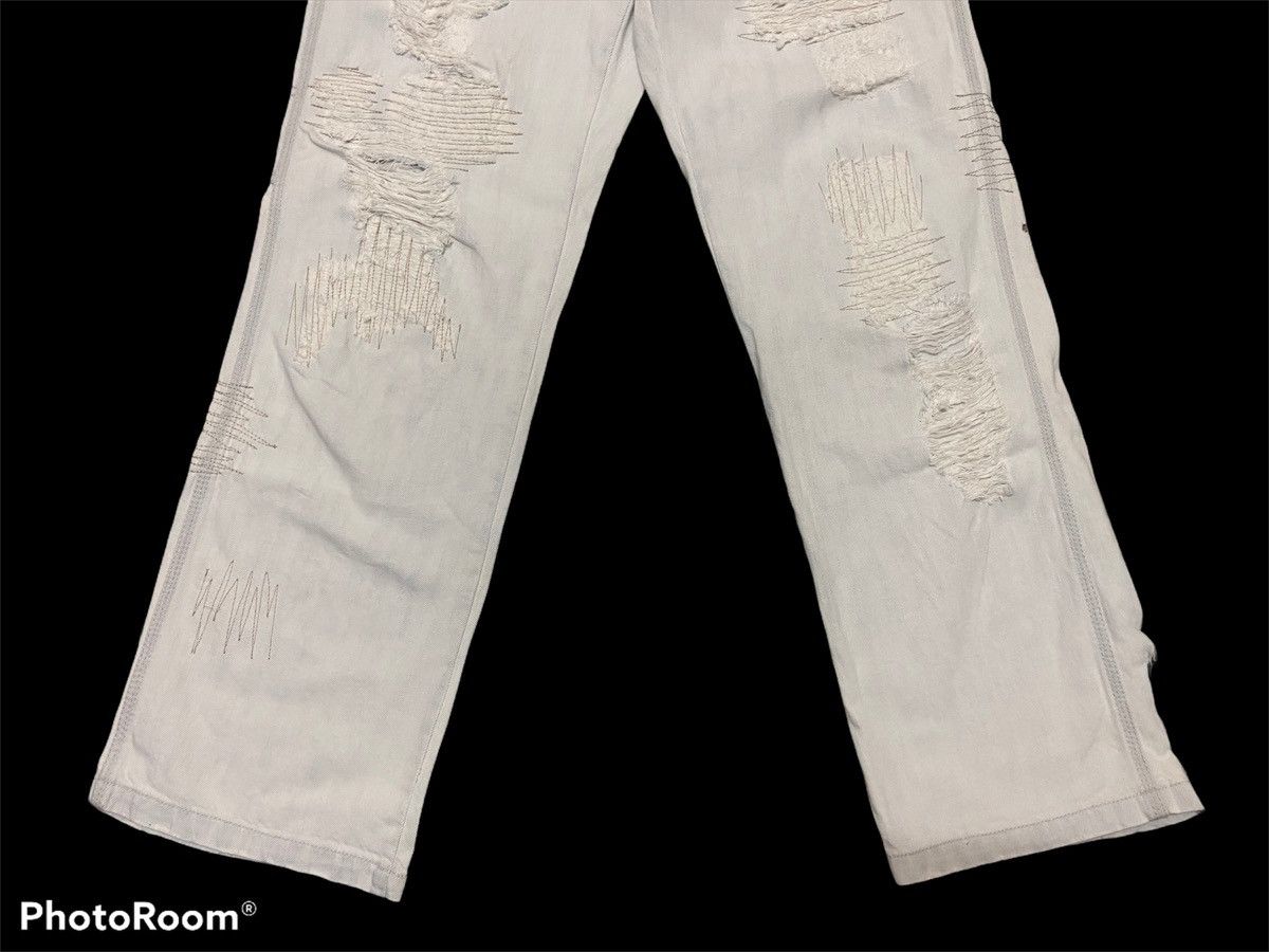 Japanese Brand Japanese Double Name Distressed Utility Cargo Denim Pants Size US 33 - 4 Thumbnail