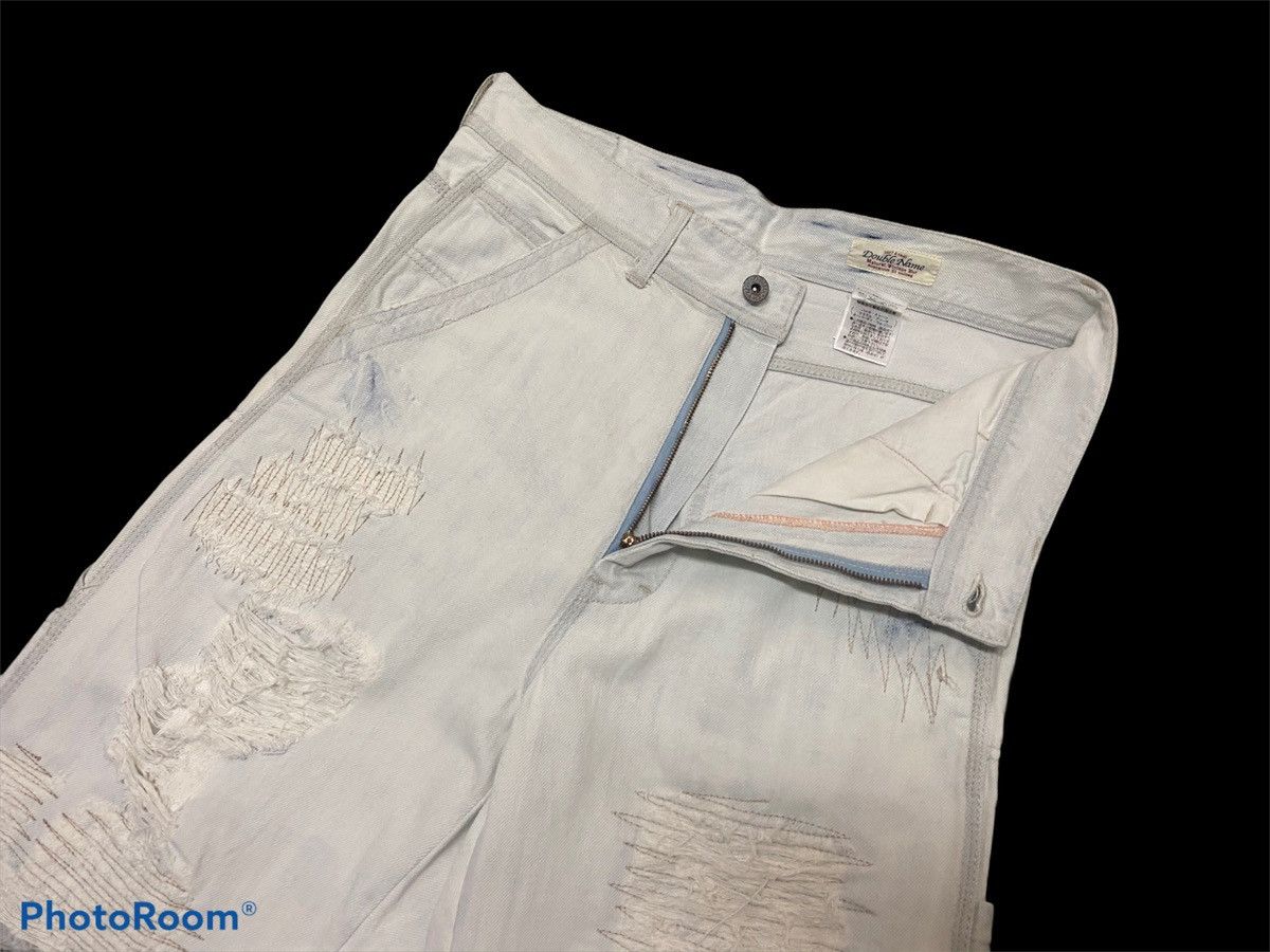 Japanese Brand Japanese Double Name Distressed Utility Cargo Denim Pants Size US 33 - 3 Thumbnail