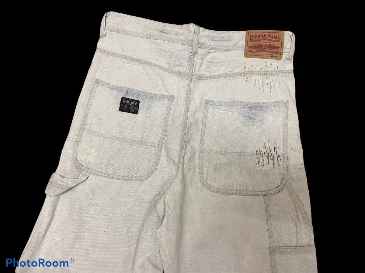 Japanese Brand Japanese Double Name Distressed Utility Cargo Denim Pants Size US 33 - 5 Thumbnail