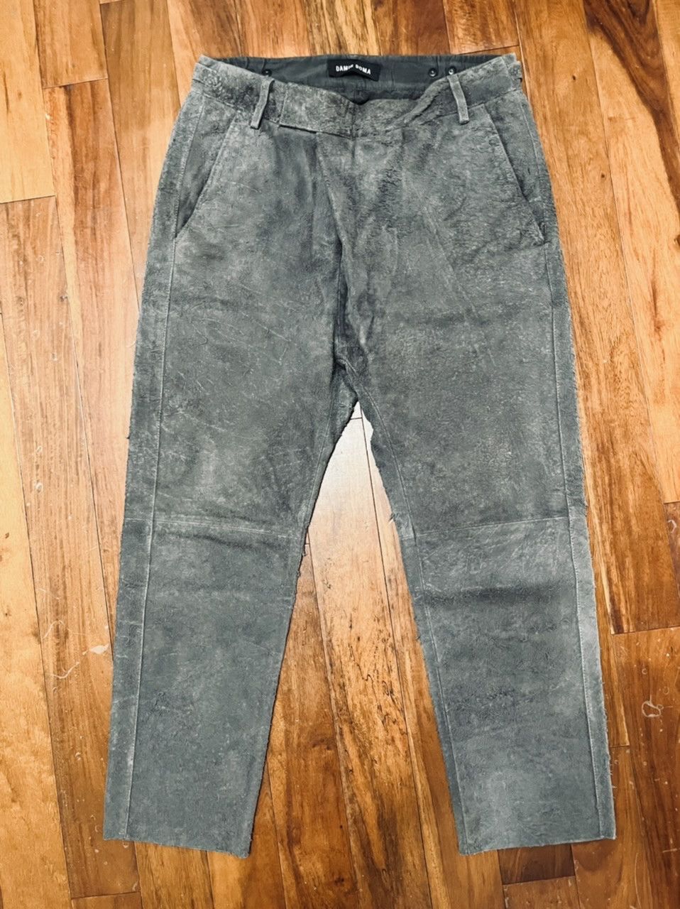 Damir Doma DAMIR DOMA REVERSE LEATHER TROUSERS Size US 32 / EU 48 - 8 Thumbnail