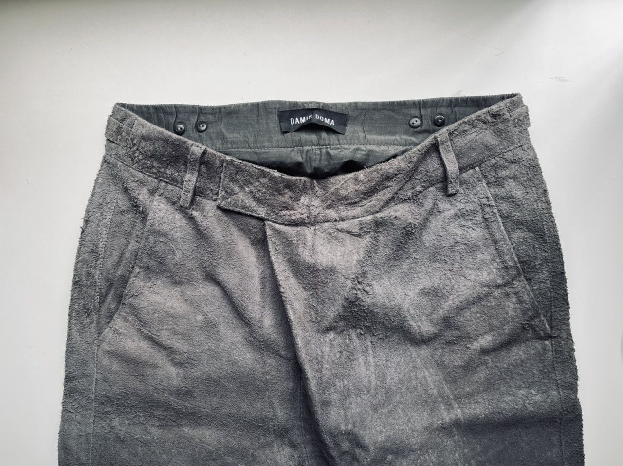 Damir Doma DAMIR DOMA REVERSE LEATHER TROUSERS Size US 32 / EU 48 - 1 Thumbnail
