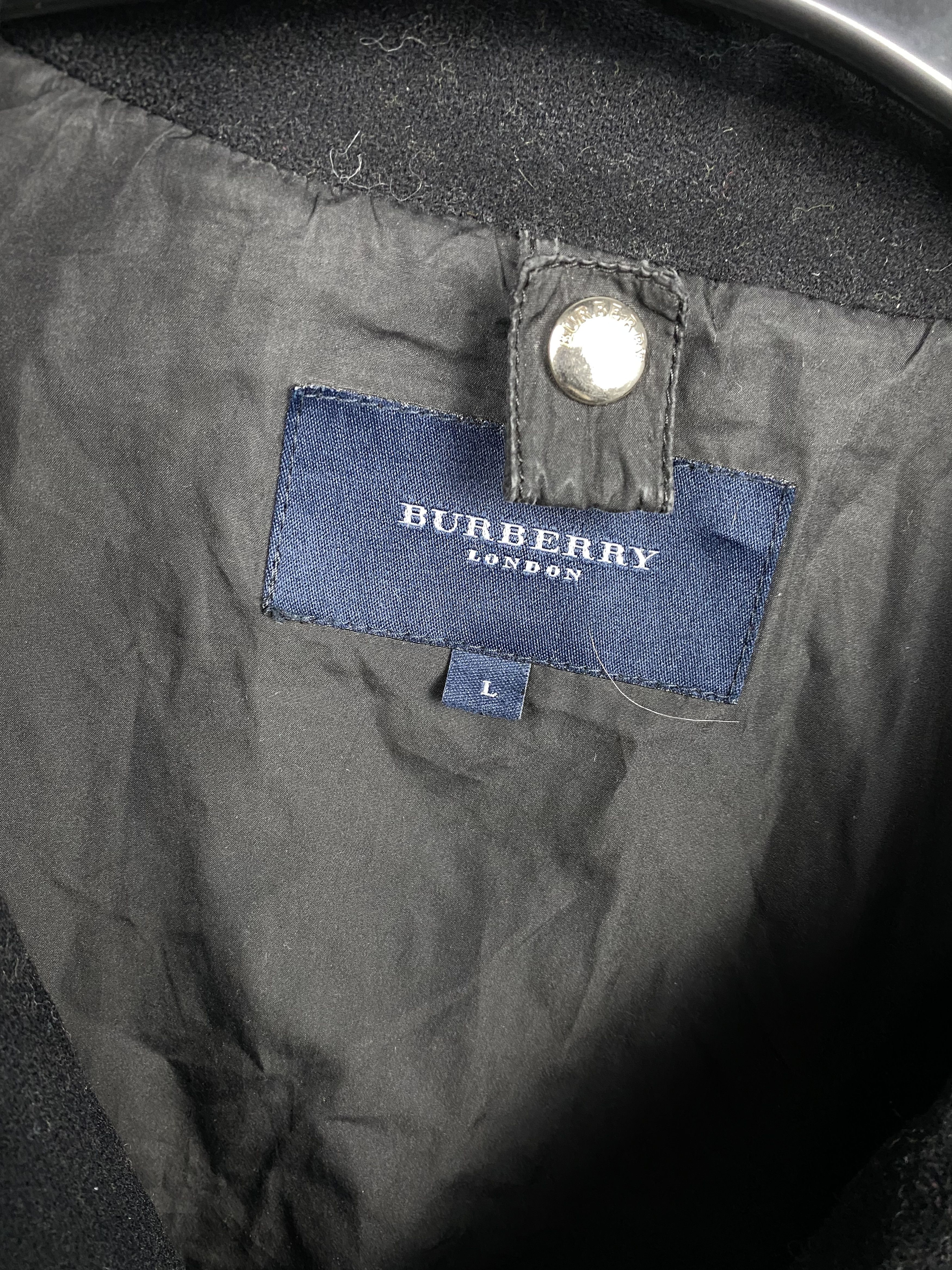 Burberry Burberry London Vintage Mens Double Breasted Wool Coat Size US L / EU 52-54 / 3 - 3 Thumbnail