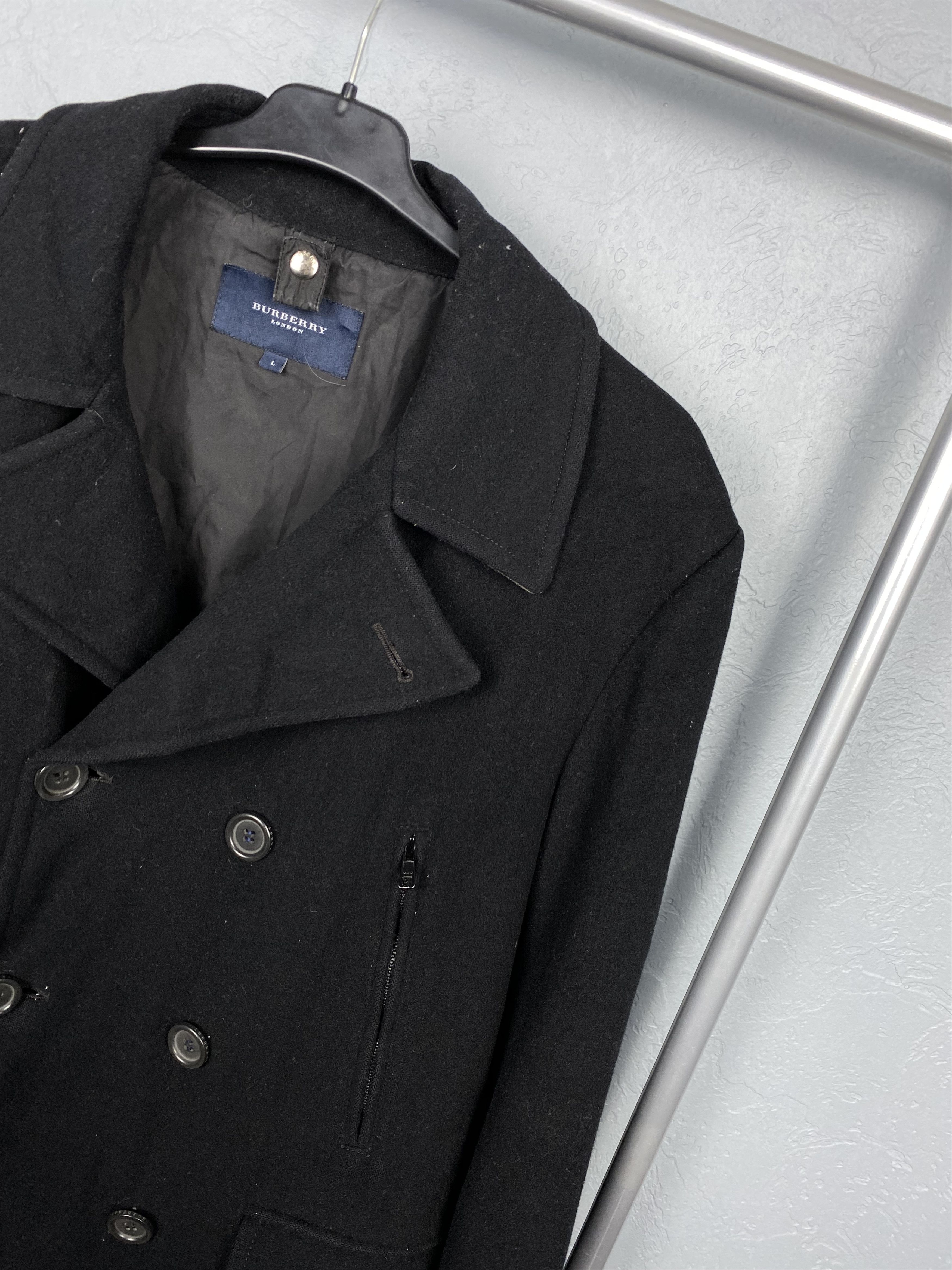 Burberry Burberry London Vintage Mens Double Breasted Wool Coat Size US L / EU 52-54 / 3 - 2 Thumbnail