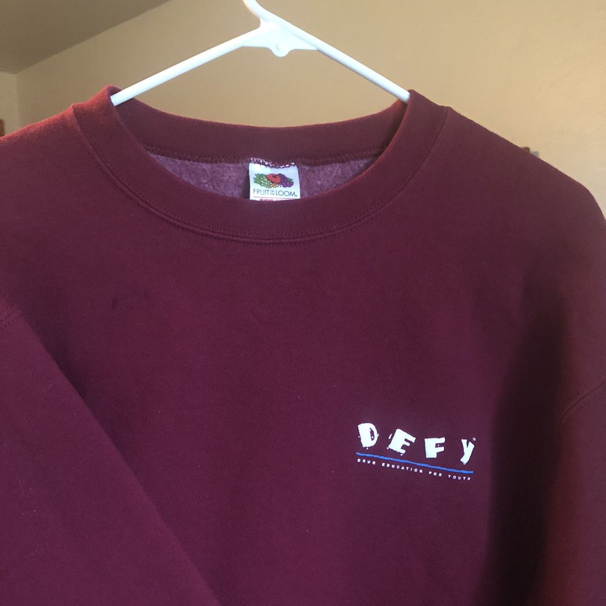 D.A.R.E Vintage DEFY Drug Education For Youth Heavyweight Crewneck Size US L / EU 52-54 / 3 - 1 Thumbnail