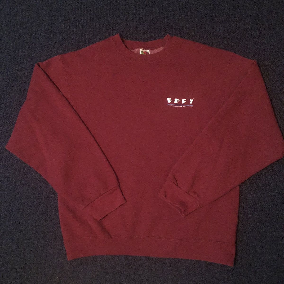 D.A.R.E Vintage DEFY Drug Education For Youth Heavyweight Crewneck Size US L / EU 52-54 / 3 - 3 Thumbnail