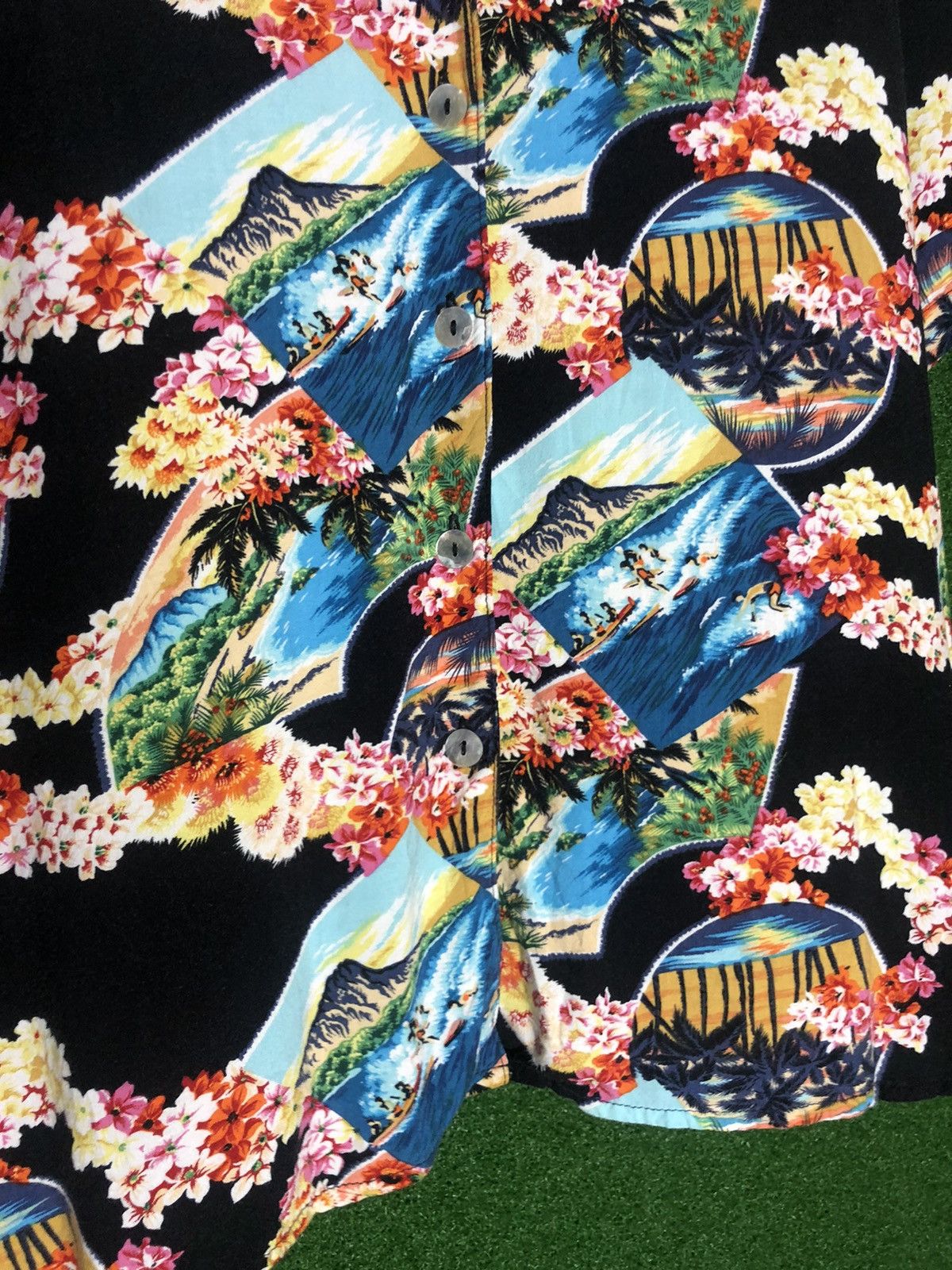 Vintage Vintage NOTATIONS Hawaiian shirt big size for Women Size ONE SIZE - 4 Thumbnail