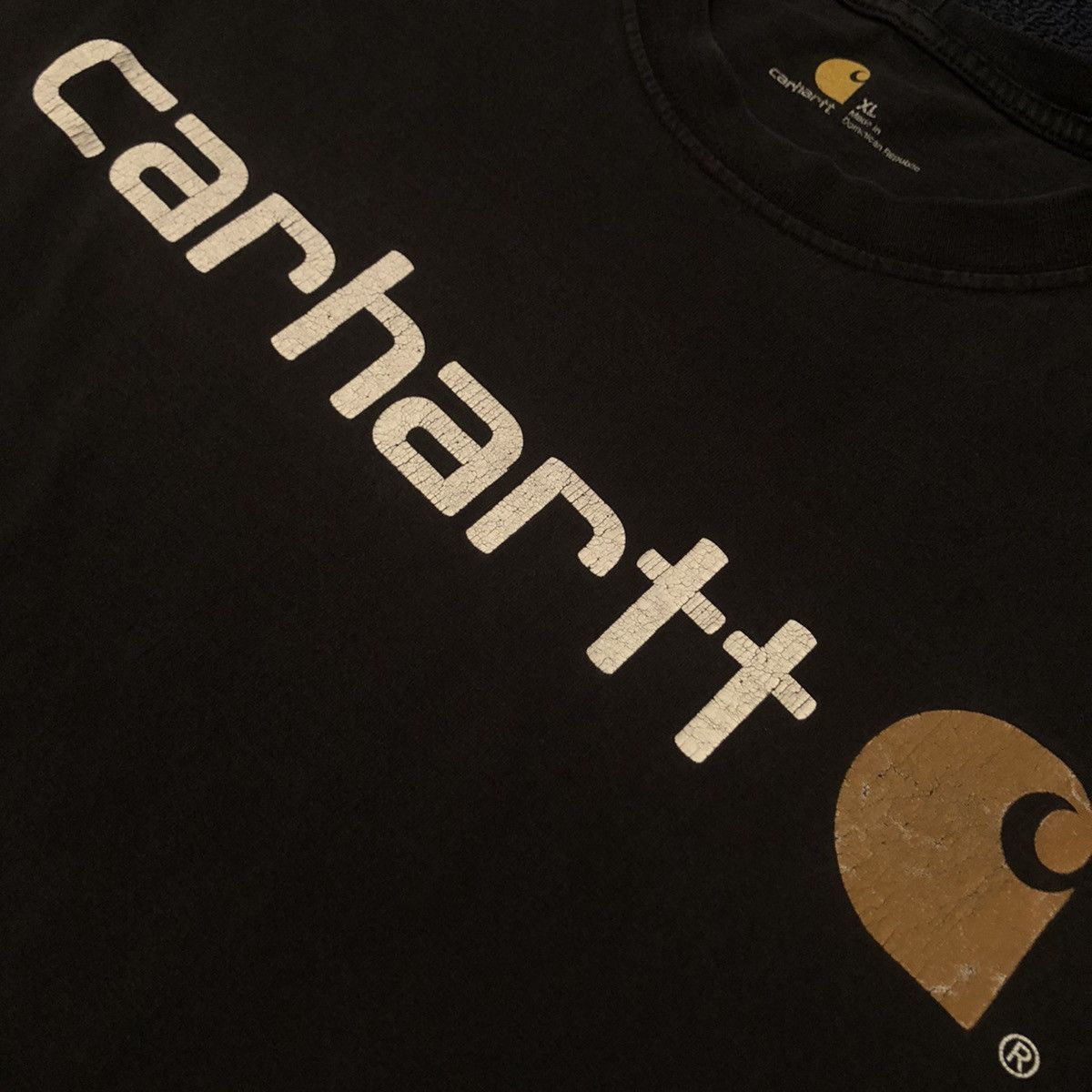 Carhartt Vintage 2000s Carhartt Basic Spellout Logo Faded Longsleeve Size US XL / EU 56 / 4 - 5 Thumbnail