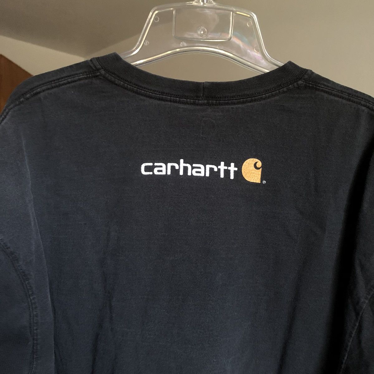 Carhartt Vintage 2000s Carhartt Basic Spellout Logo Faded Longsleeve Size US XL / EU 56 / 4 - 2 Thumbnail