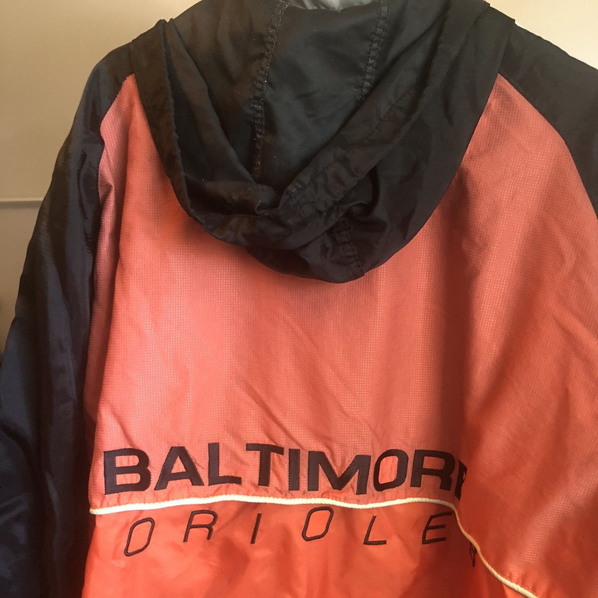 Starter Vintage 90s MLB Baltimore Orioles Zip Up Windbreaker Hoodie Size US XXL / EU 58 / 5 - 4 Thumbnail