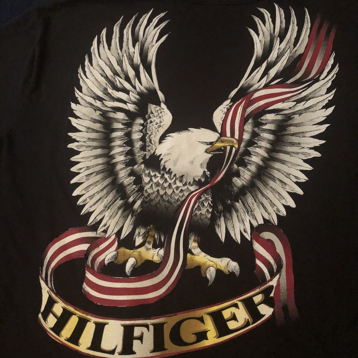 Tommy Hilfiger Vintage 00s Tommy Hilfiger Red Label American Eagle Logo Tee Size US L / EU 52-54 / 3 - 4 Thumbnail