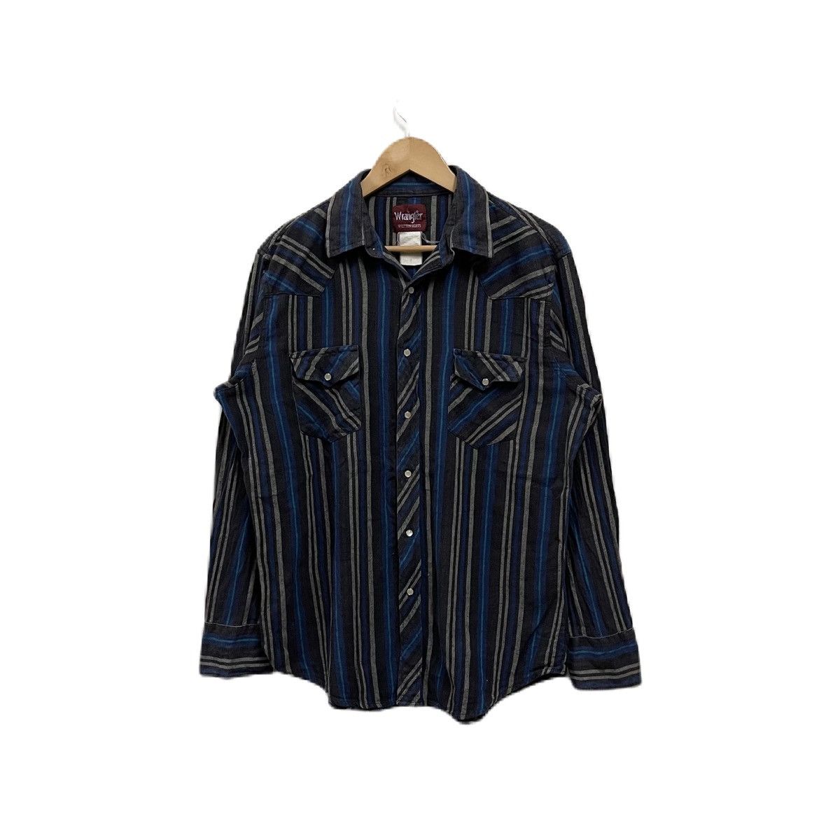 Vintage Vintage WRANGLER WESTERN button up shirt Size US L / EU 52-54 / 3 - 1 Thumbnail