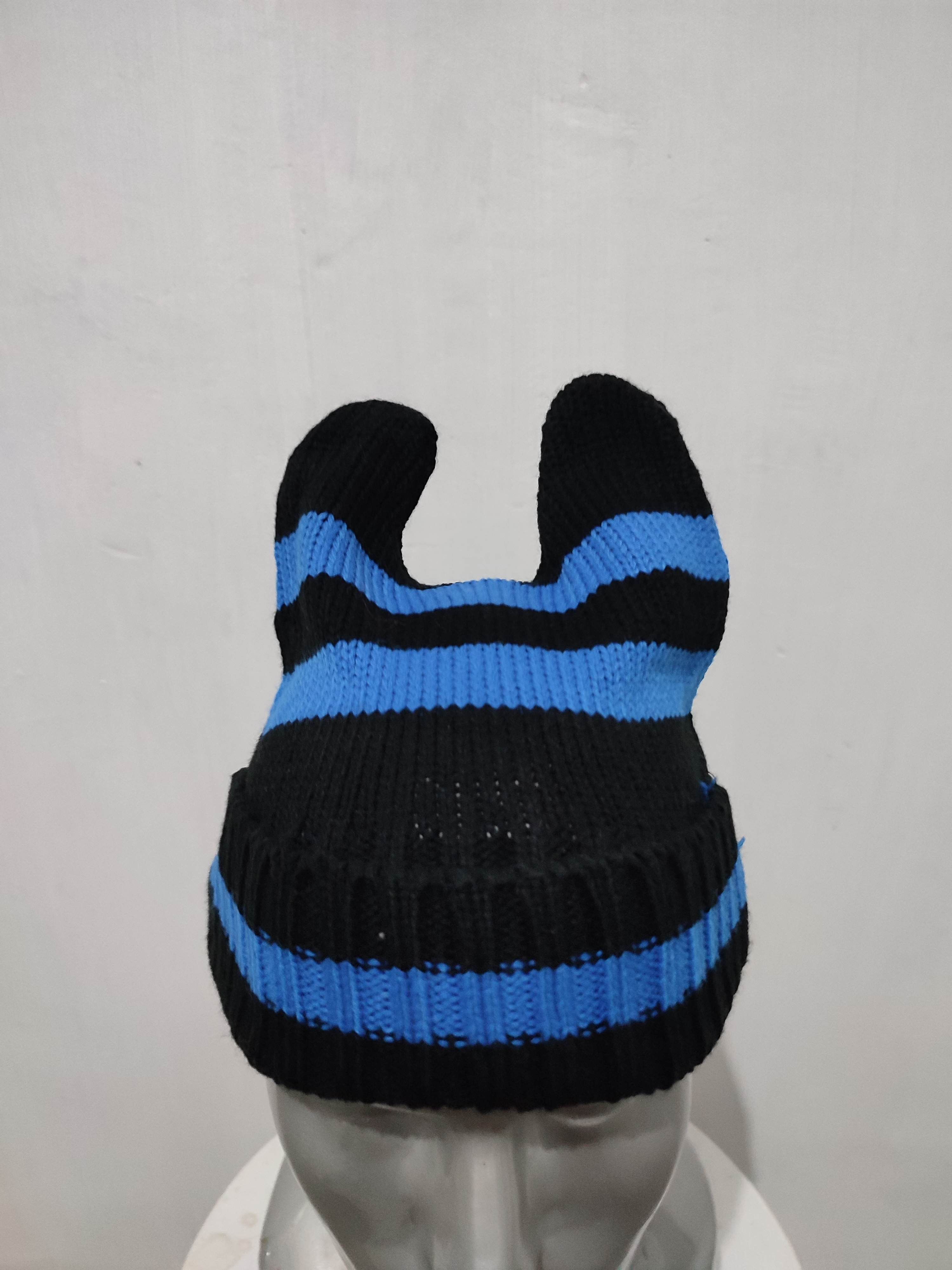 Japanese Brand 🔥Bunny Ear Devil Horn Design Beanie Hats Size ONE SIZE - 2 Thumbnail