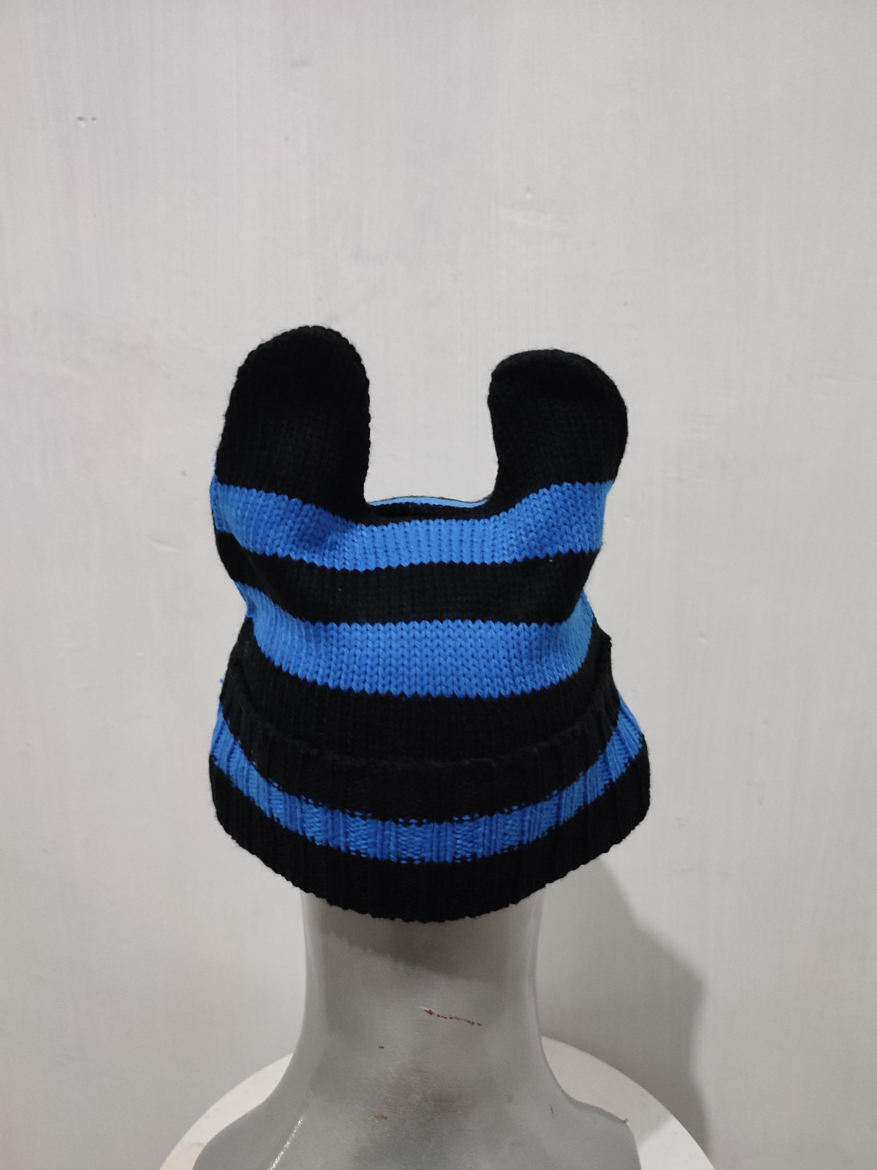 Japanese Brand 🔥Bunny Ear Devil Horn Design Beanie Hats Size ONE SIZE - 6 Thumbnail
