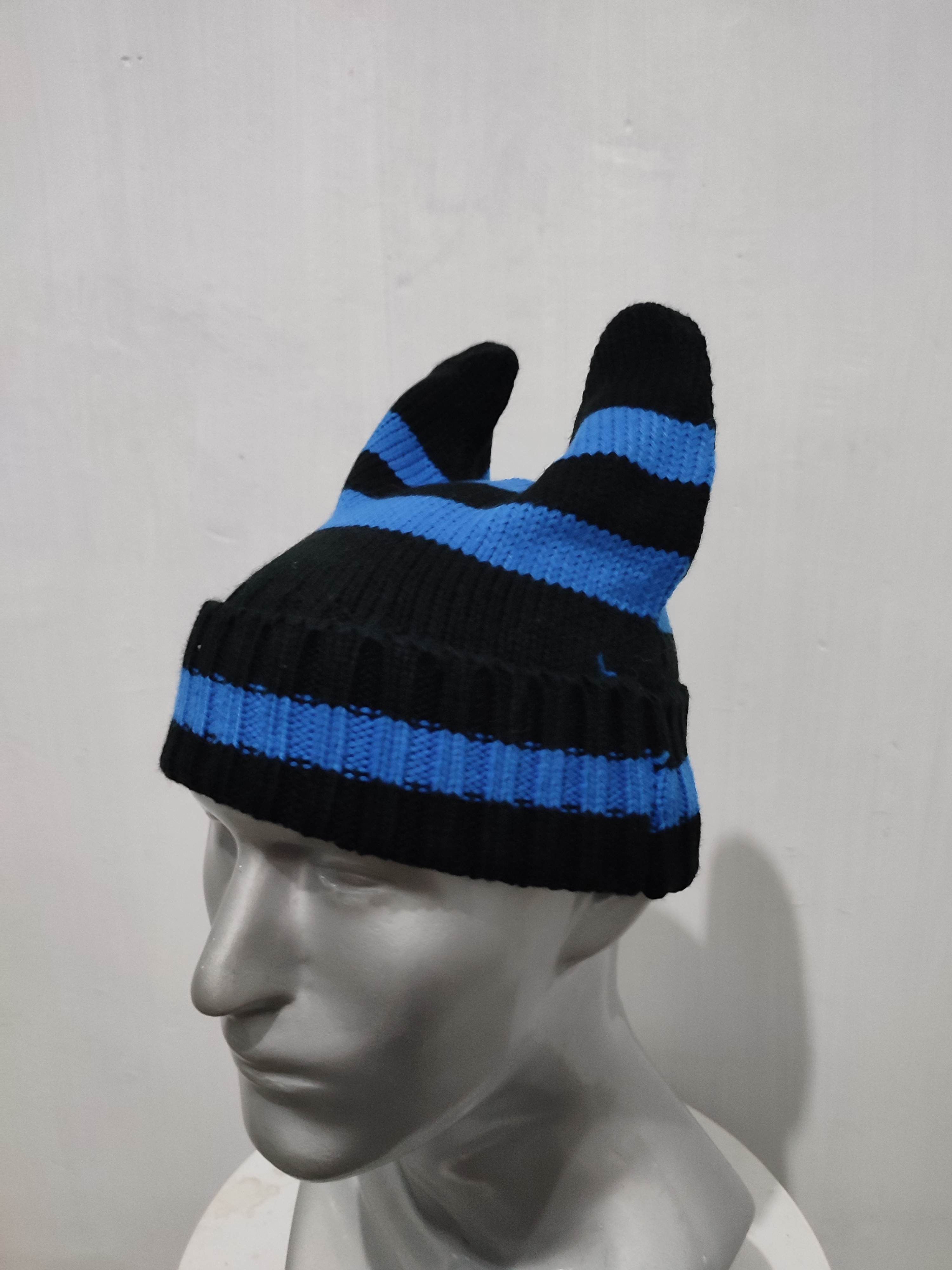 Japanese Brand 🔥Bunny Ear Devil Horn Design Beanie Hats Size ONE SIZE - 4 Thumbnail
