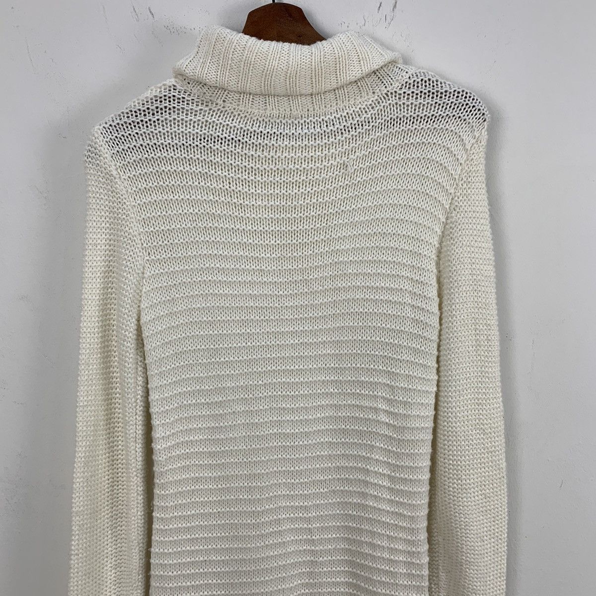 Aran Isles Knitwear × Designer Turtleneck Chunk Crochet Celtic Cable Knitwear Long Sweater Size US S / EU 44-46 / 1 - 13 Thumbnail