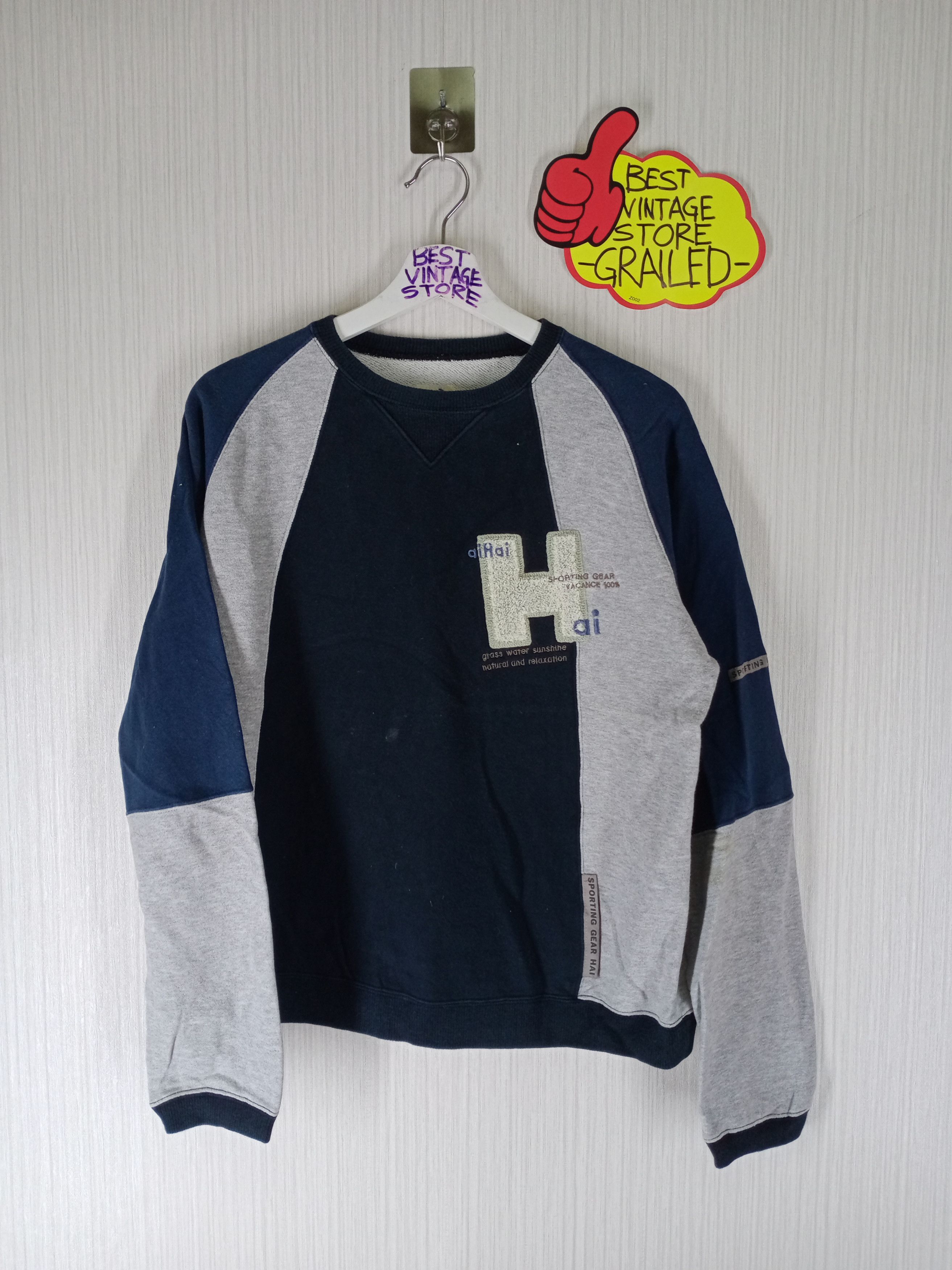 Hai Sporting Gear Vintage Hai Sporting Gear Colourblock sweatshirt Size US M / EU 48-50 / 2 - 1 Thumbnail