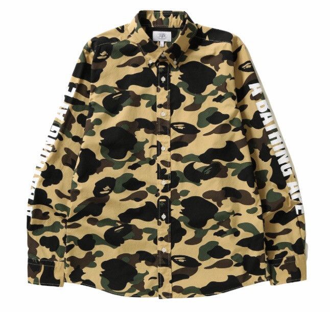 Bape 1st Camo BD Shirt Size US M / EU 48-50 / 2 - 3 Thumbnail