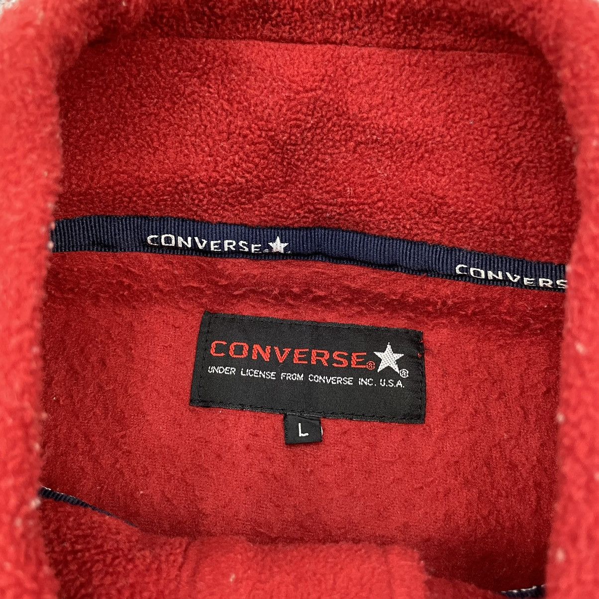 Converse × Japanese Brand × Vintage Vintage Converse Fleece Half Size US L / EU 52-54 / 3 - 9 Thumbnail