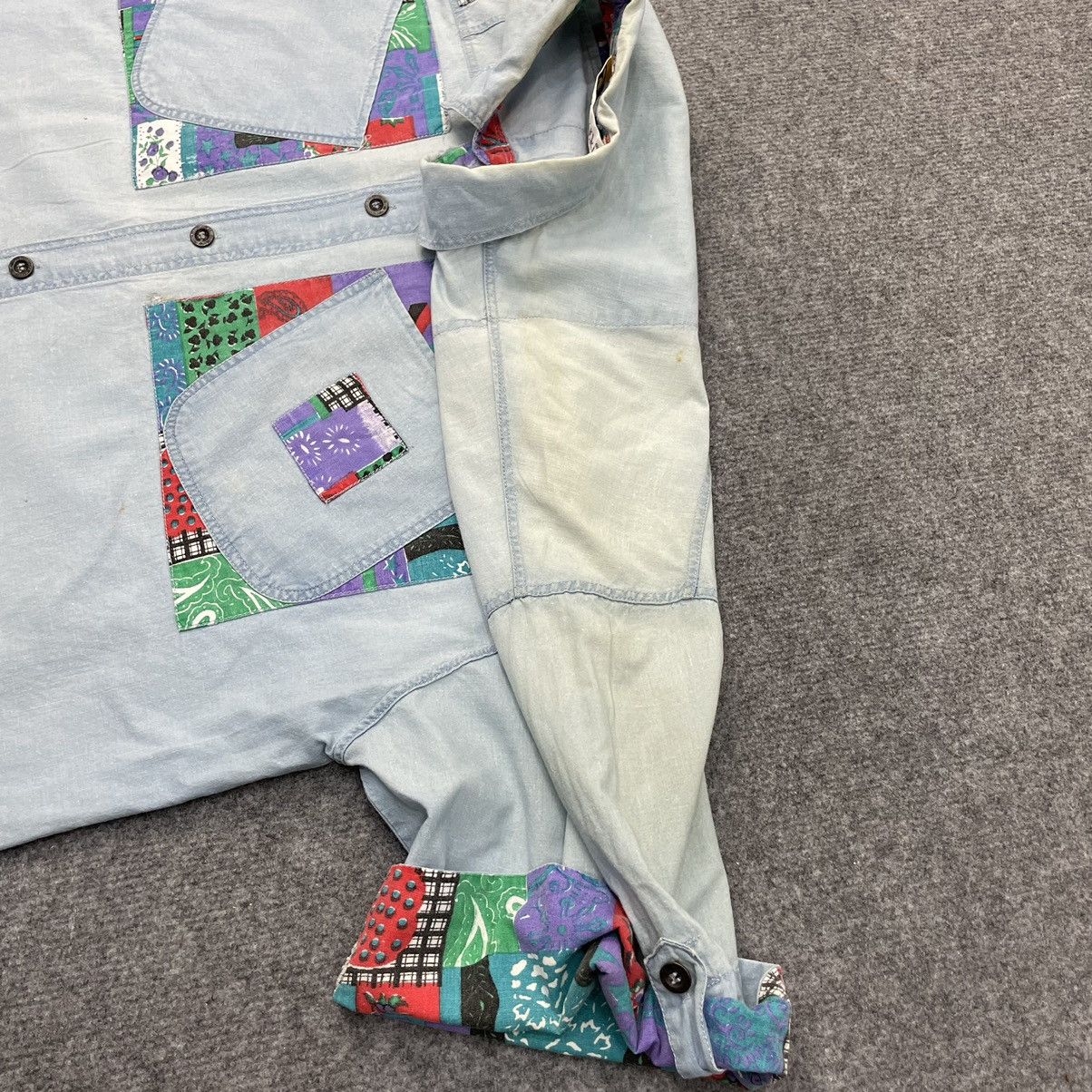 Designer × Japanese Brand × Vintage Vintage Japanese Brand Kikada Shirt Patchwork Button Up Size US L / EU 52-54 / 3 - 9 Thumbnail