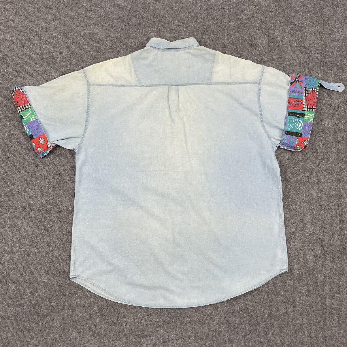 Designer × Japanese Brand × Vintage Vintage Japanese Brand Kikada Shirt Patchwork Button Up Size US L / EU 52-54 / 3 - 6 Thumbnail