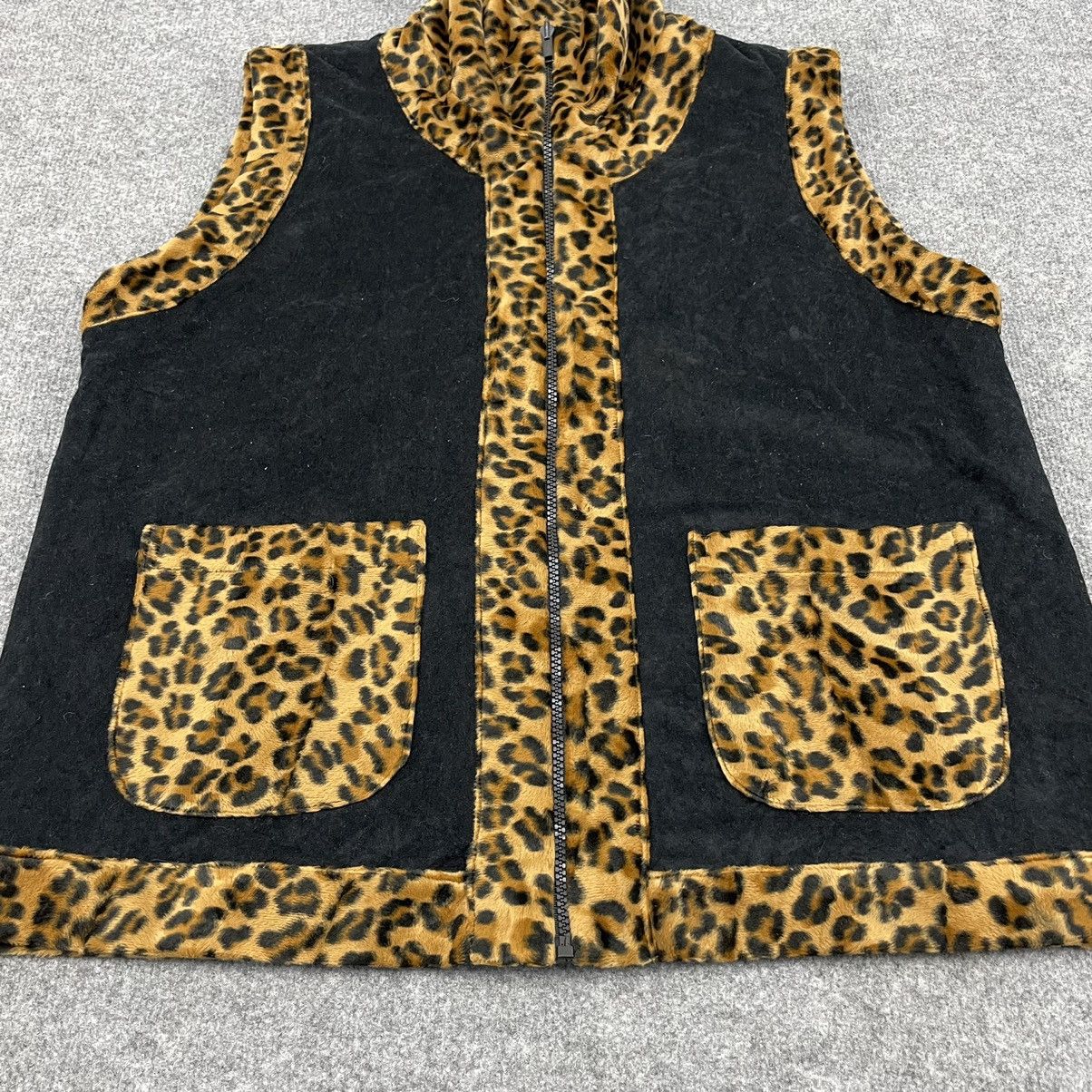 Japanese Brand × Vintage Japanese Brand Riversible Leopord Vest Size US L / EU 52-54 / 3 - 2 Thumbnail