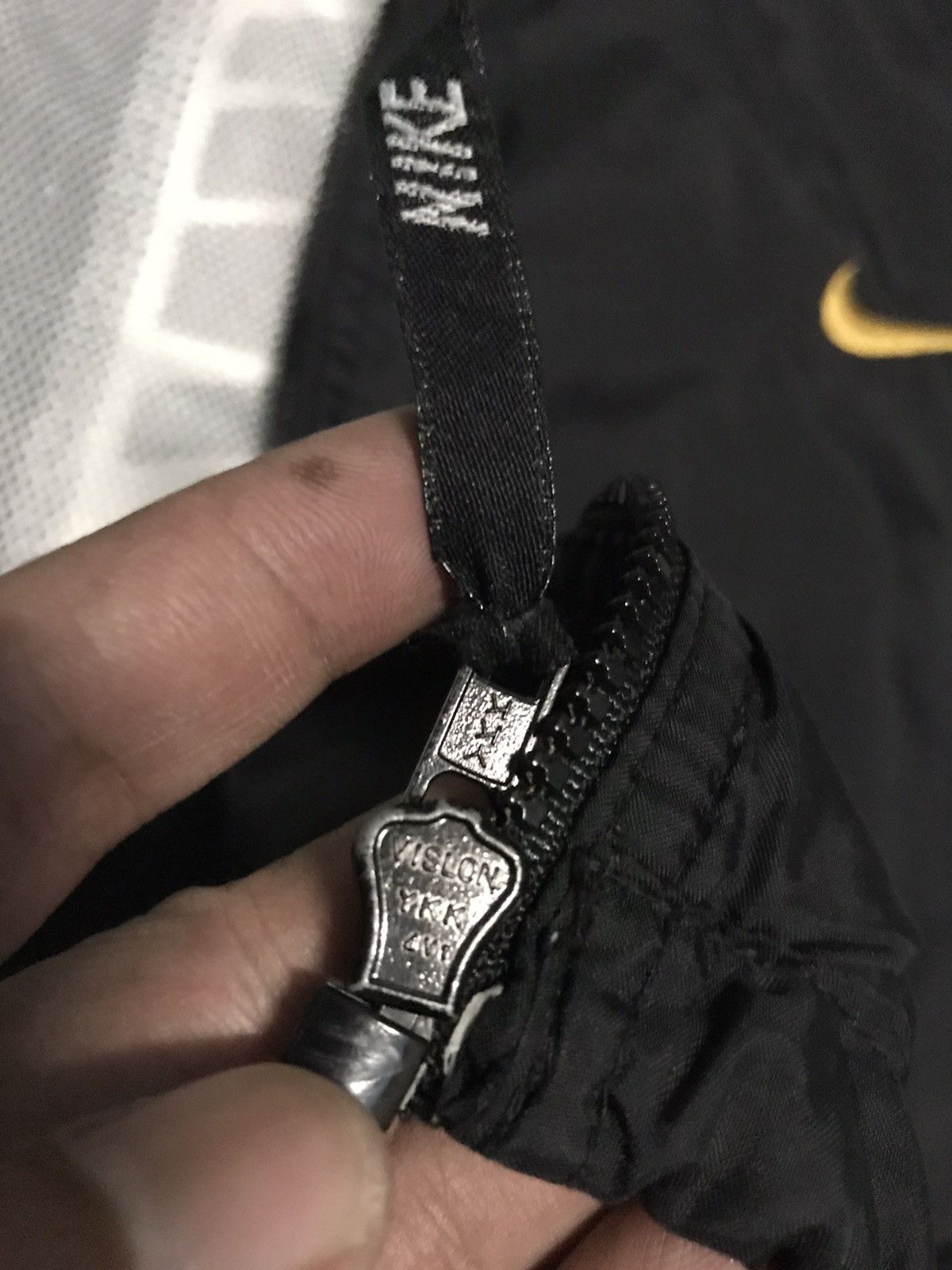 Nike × Vintage Vintage 90s Nike Big Logo Spell Out Nylon Jacket Size US XL / EU 56 / 4 - 8 Thumbnail