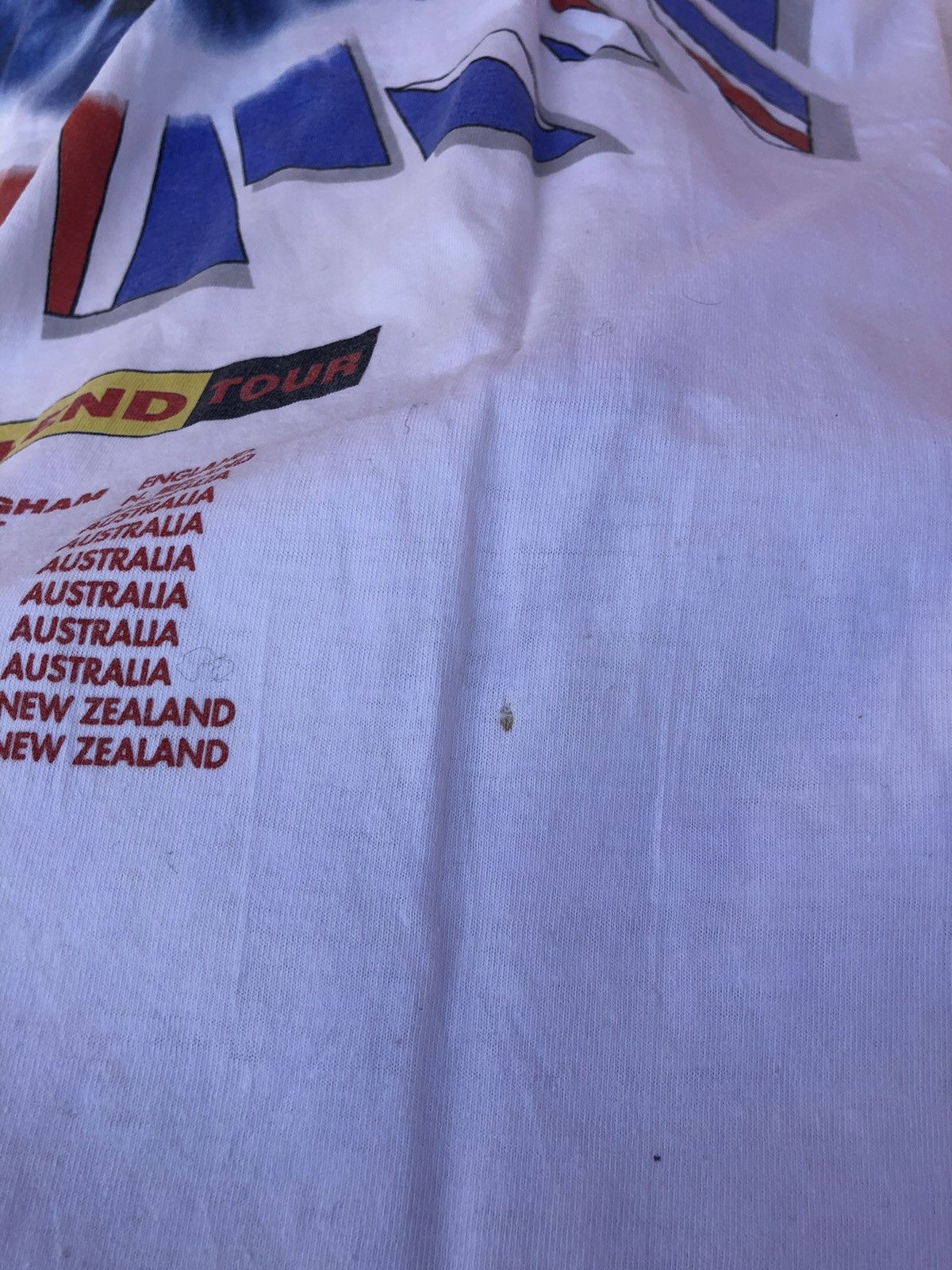 Band Tees Vintage 1992 Def Leppard Tour White Tee (Poison RATT KISS) Size US XL / EU 56 / 4 - 17 Thumbnail