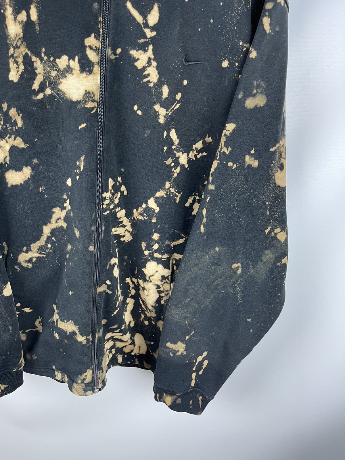 Nike Nike vintage 90s custom tie dye hand made black hoodie Size US XL / EU 56 / 4 - 5 Thumbnail
