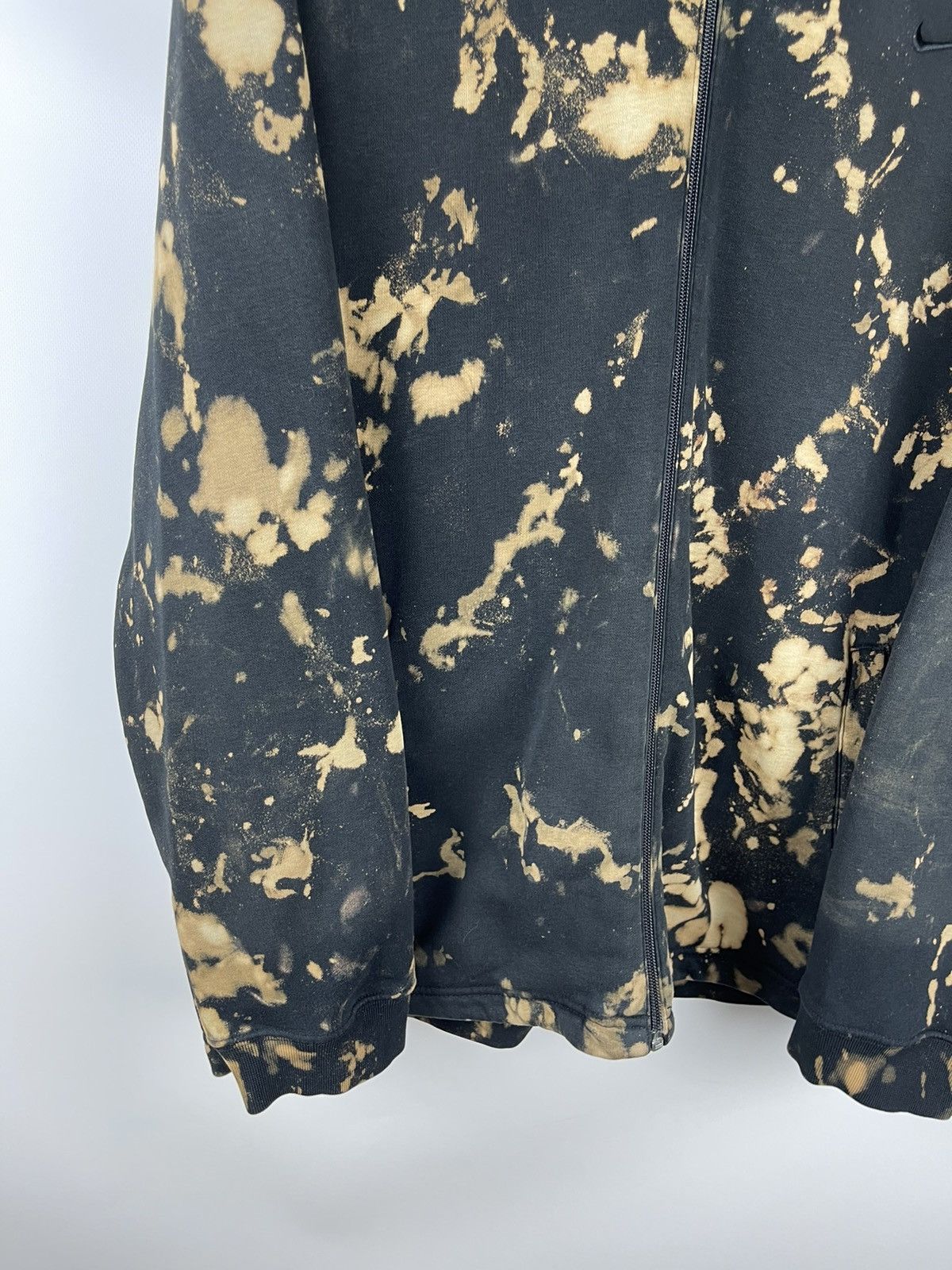 Nike Nike vintage 90s custom tie dye hand made black hoodie Size US XL / EU 56 / 4 - 4 Thumbnail