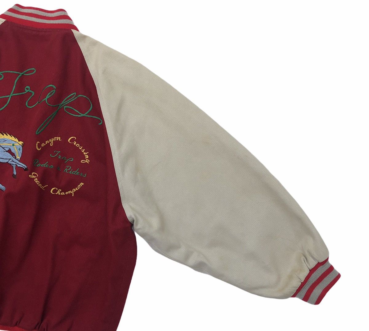 Vintage Vintage Varsity Jacket Style TRAP JAPAN Size US M / EU 48-50 / 2 - 16 Thumbnail
