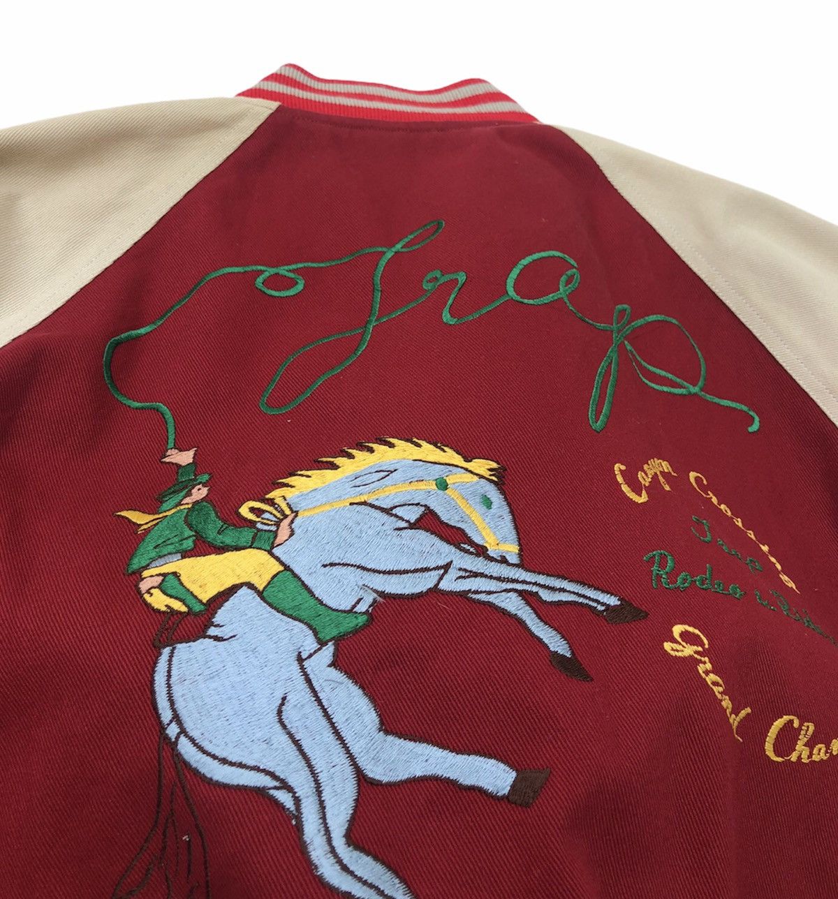 Vintage Vintage Varsity Jacket Style TRAP JAPAN Size US M / EU 48-50 / 2 - 10 Thumbnail