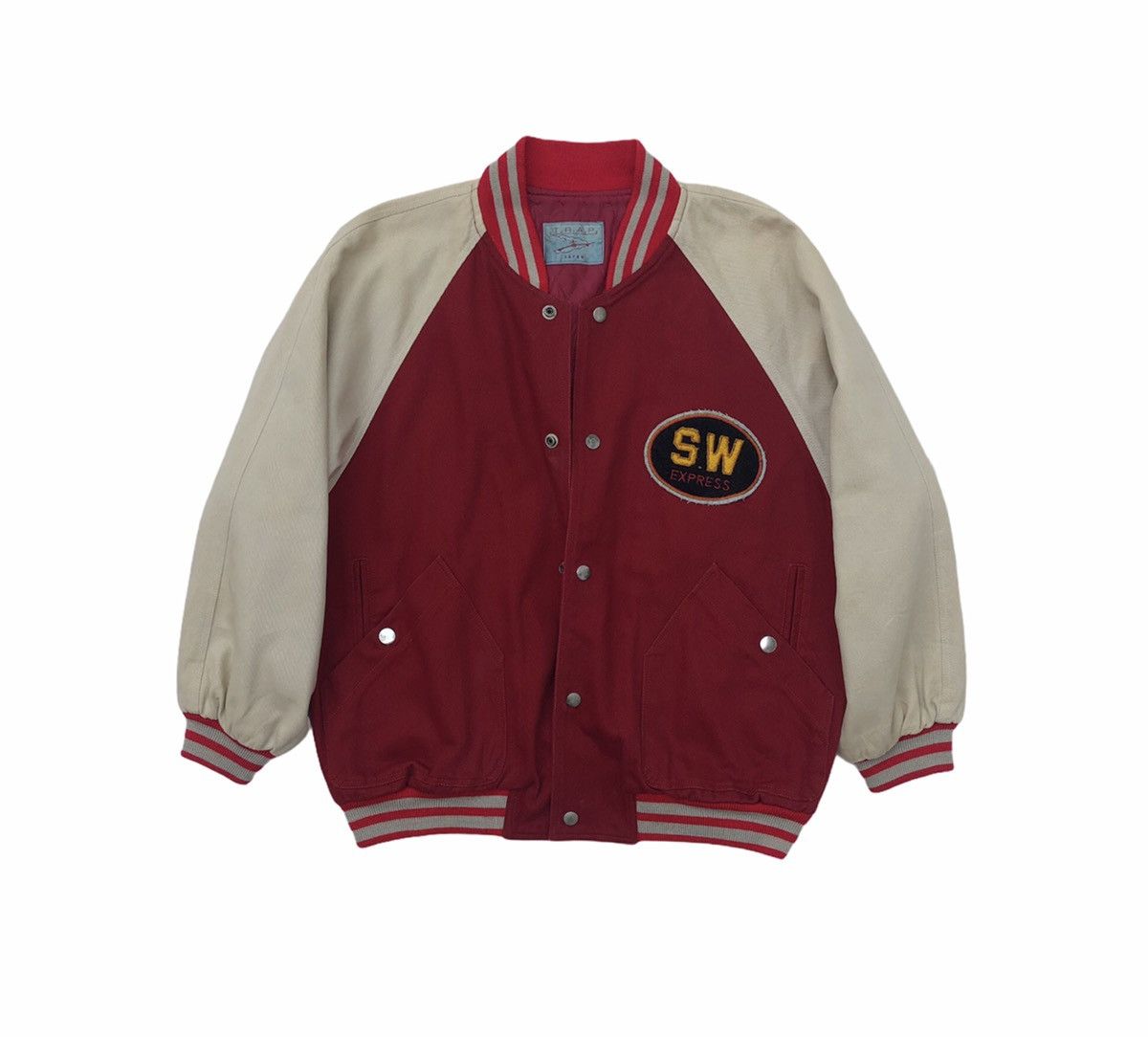 Vintage Vintage Varsity Jacket Style TRAP JAPAN Size US M / EU 48-50 / 2 - 3 Thumbnail