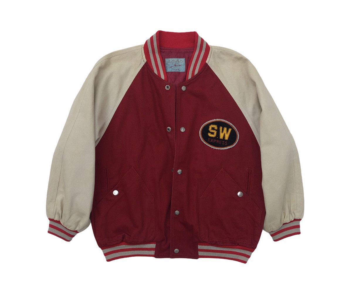Vintage Vintage Varsity Jacket Style TRAP JAPAN Size US M / EU 48-50 / 2 - 4 Thumbnail