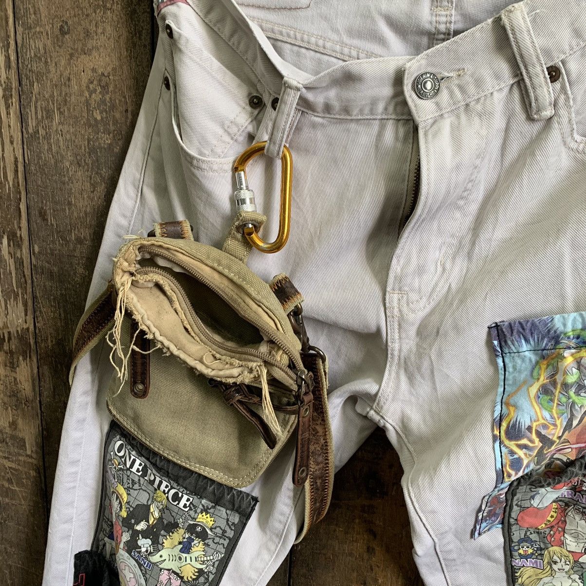 Denim & Supply Ralph Lauren × Vintage Custom Made Denim Supply RL Patchwork Bondage Pant Size US 33 - 3 Thumbnail