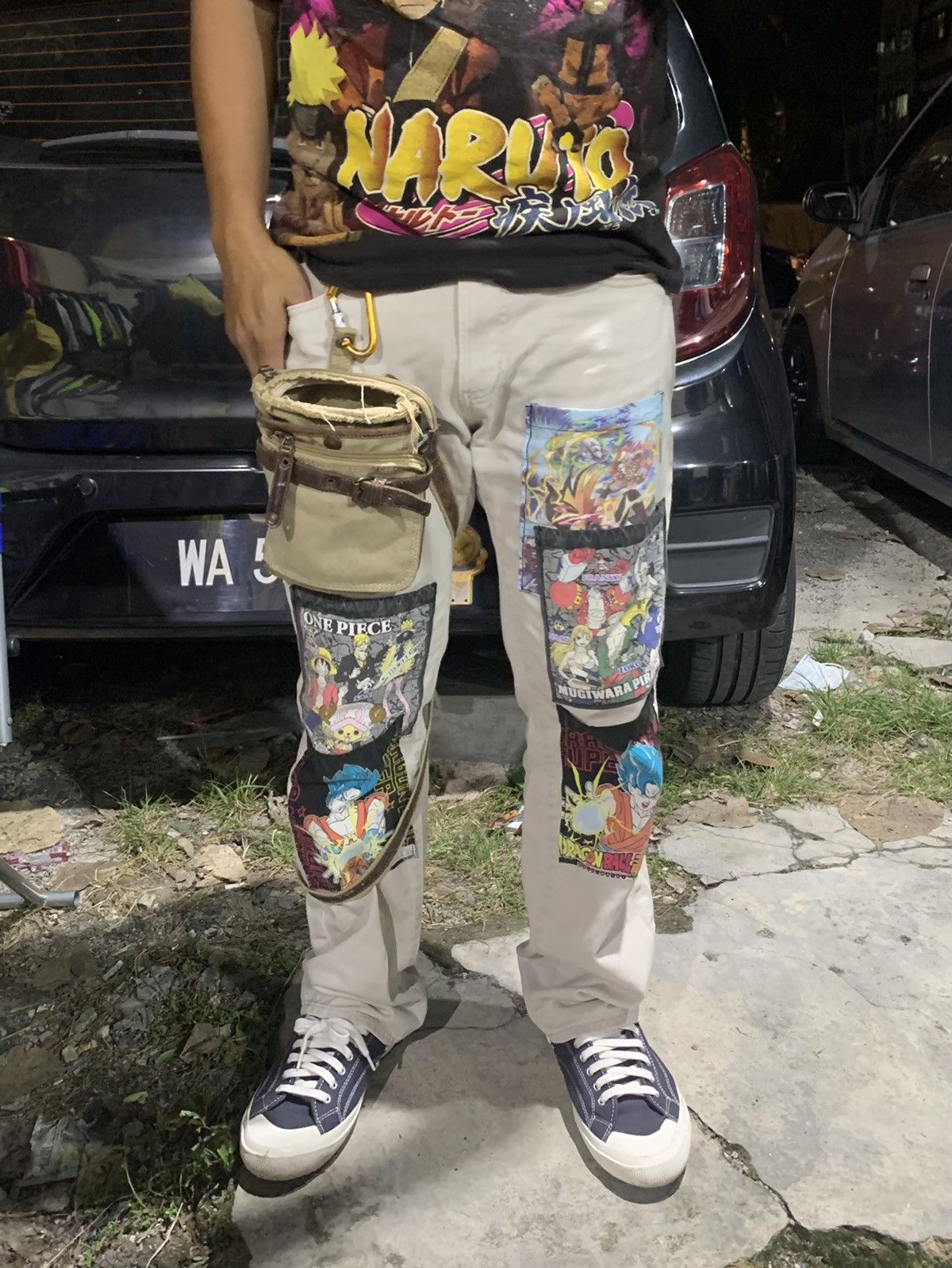 Denim & Supply Ralph Lauren × Vintage Custom Made Denim Supply RL Patchwork Bondage Pant Size US 33 - 11 Thumbnail