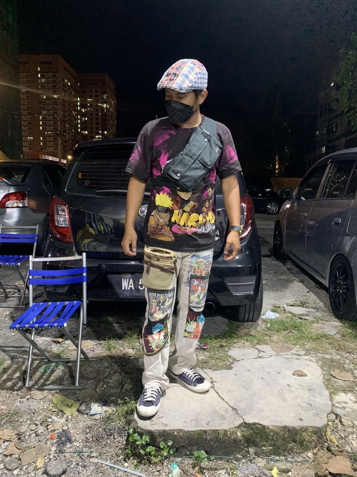 Denim & Supply Ralph Lauren × Vintage Custom Made Denim Supply RL Patchwork Bondage Pant Size US 33 - 12 Thumbnail