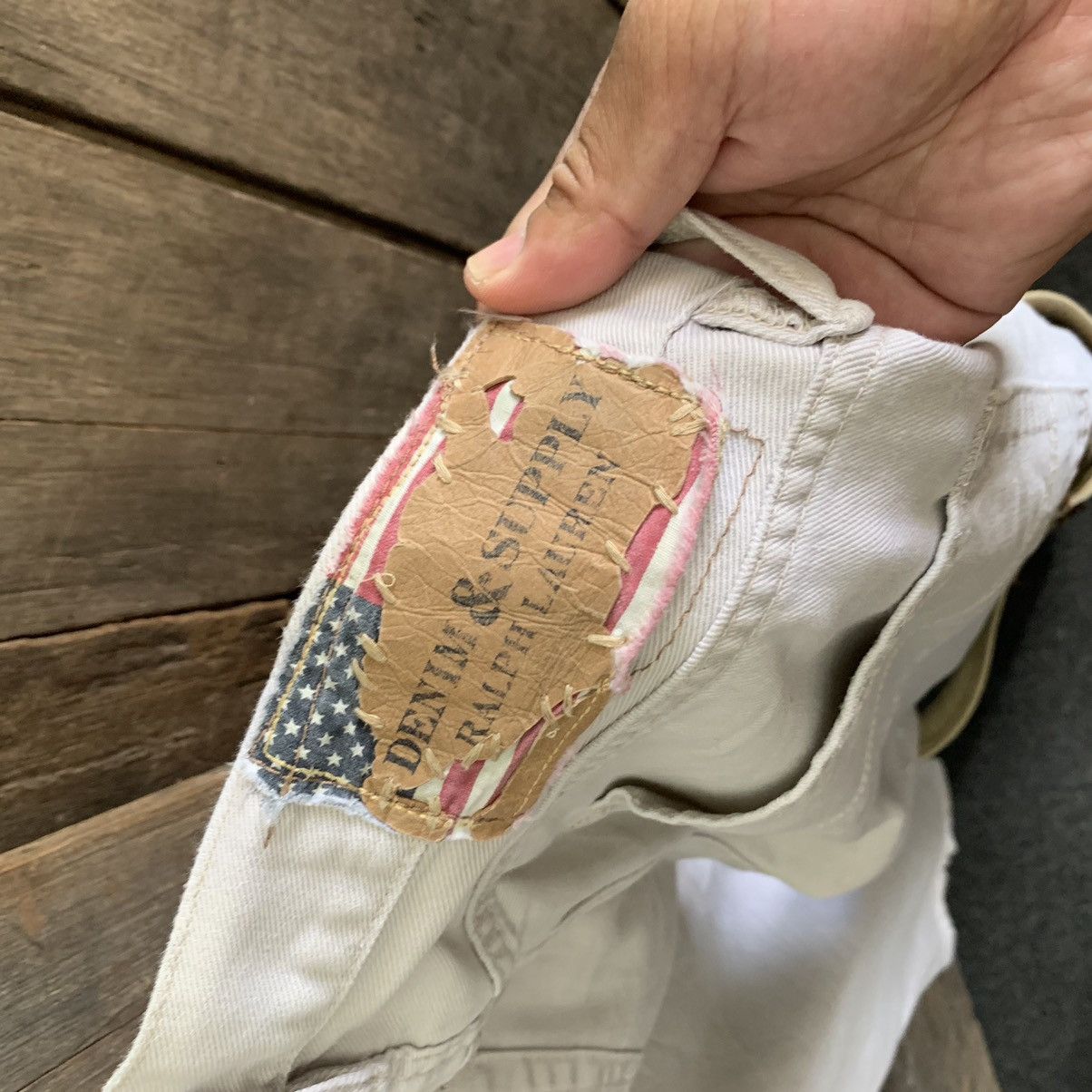 Denim & Supply Ralph Lauren × Vintage Custom Made Denim Supply RL Patchwork Bondage Pant Size US 33 - 9 Thumbnail