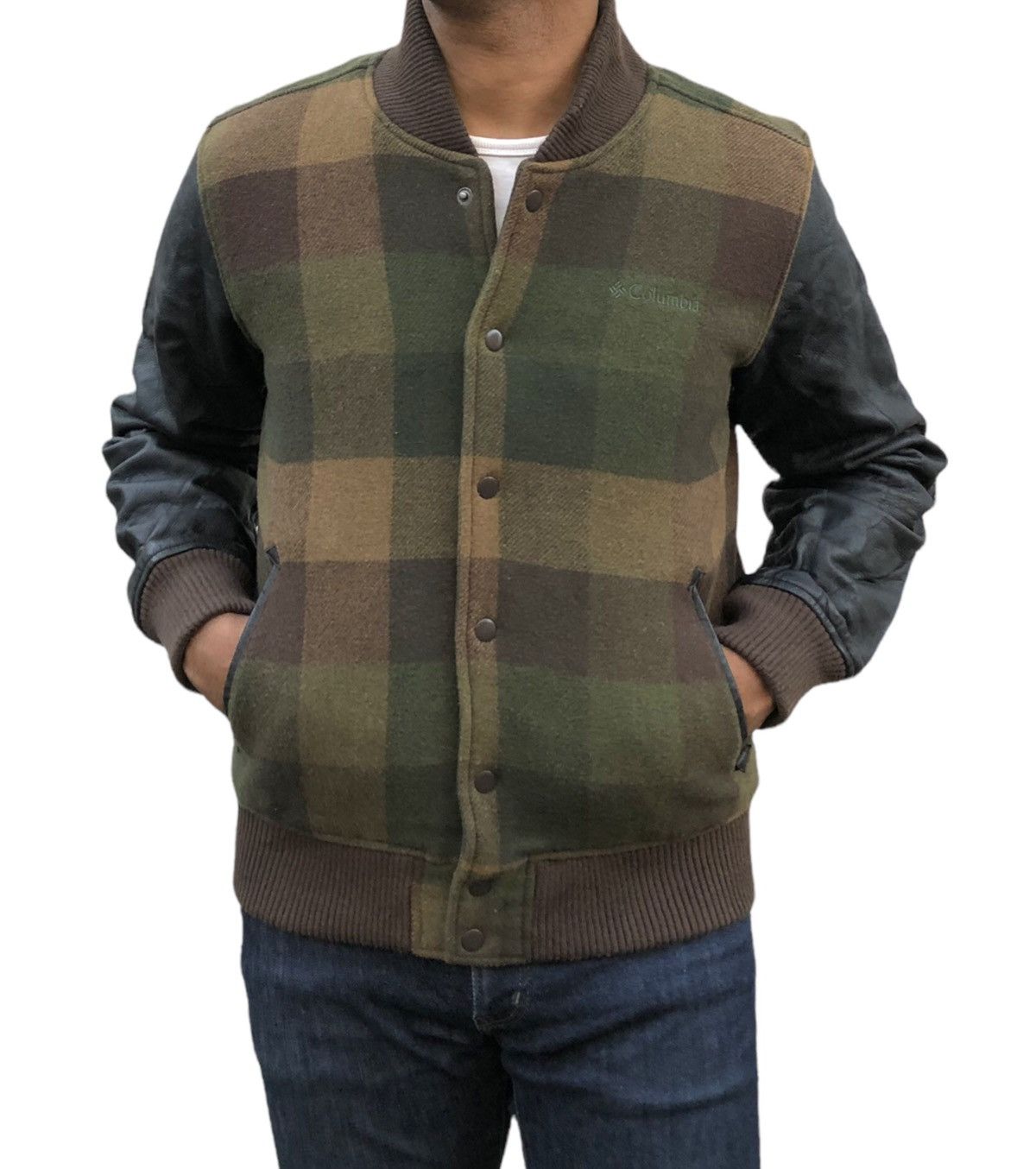 Columbia Columbia Sportswear Leather Sleeve Wool Varsity Jacket Size US S / EU 44-46 / 1 - 2 Thumbnail