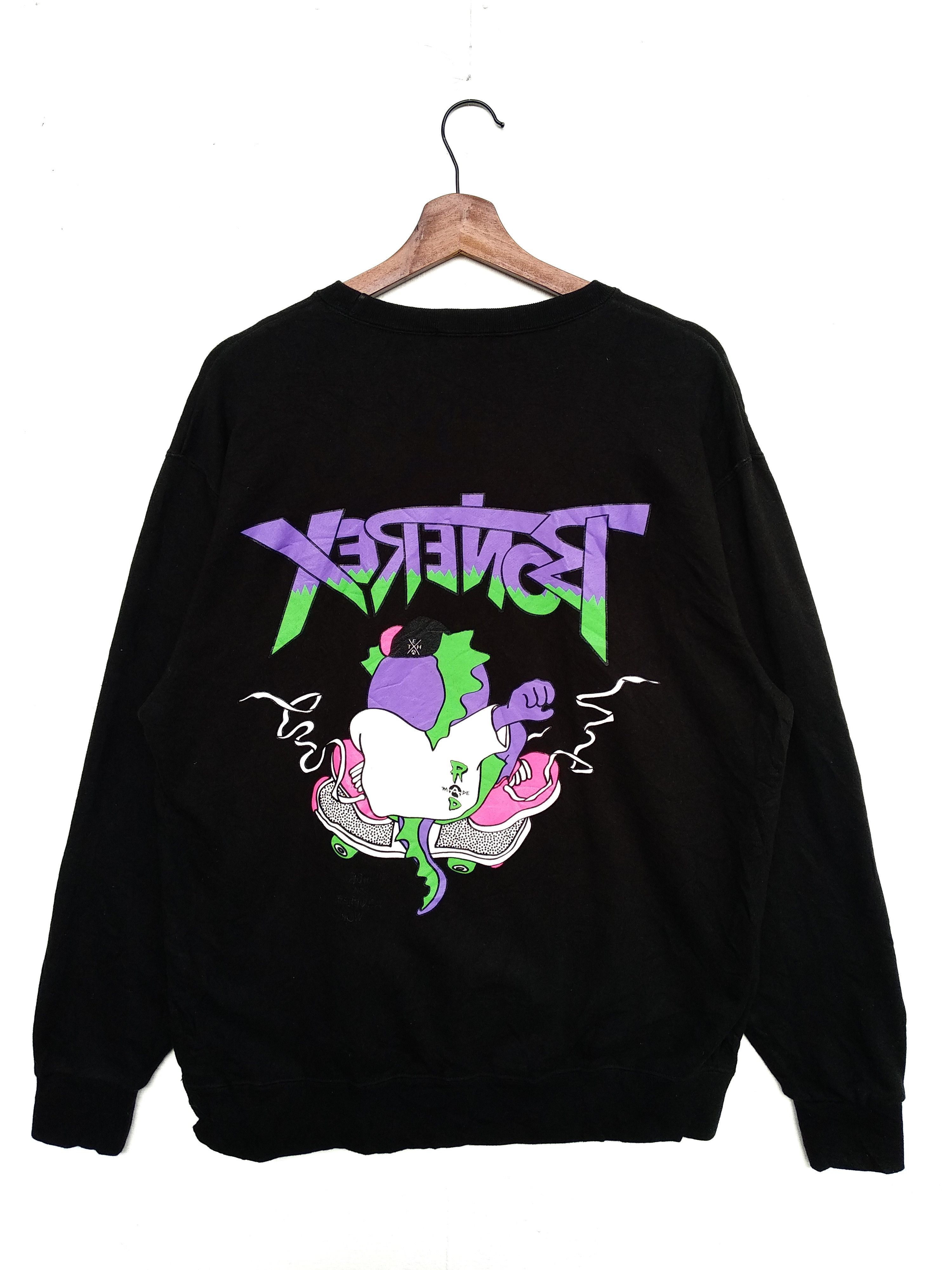 Cartoon Network × Dragonfly × Vintage Vintage Bonerex BSH Skateboard Sweatshirt Size US XL / EU 56 / 4 - 4 Thumbnail