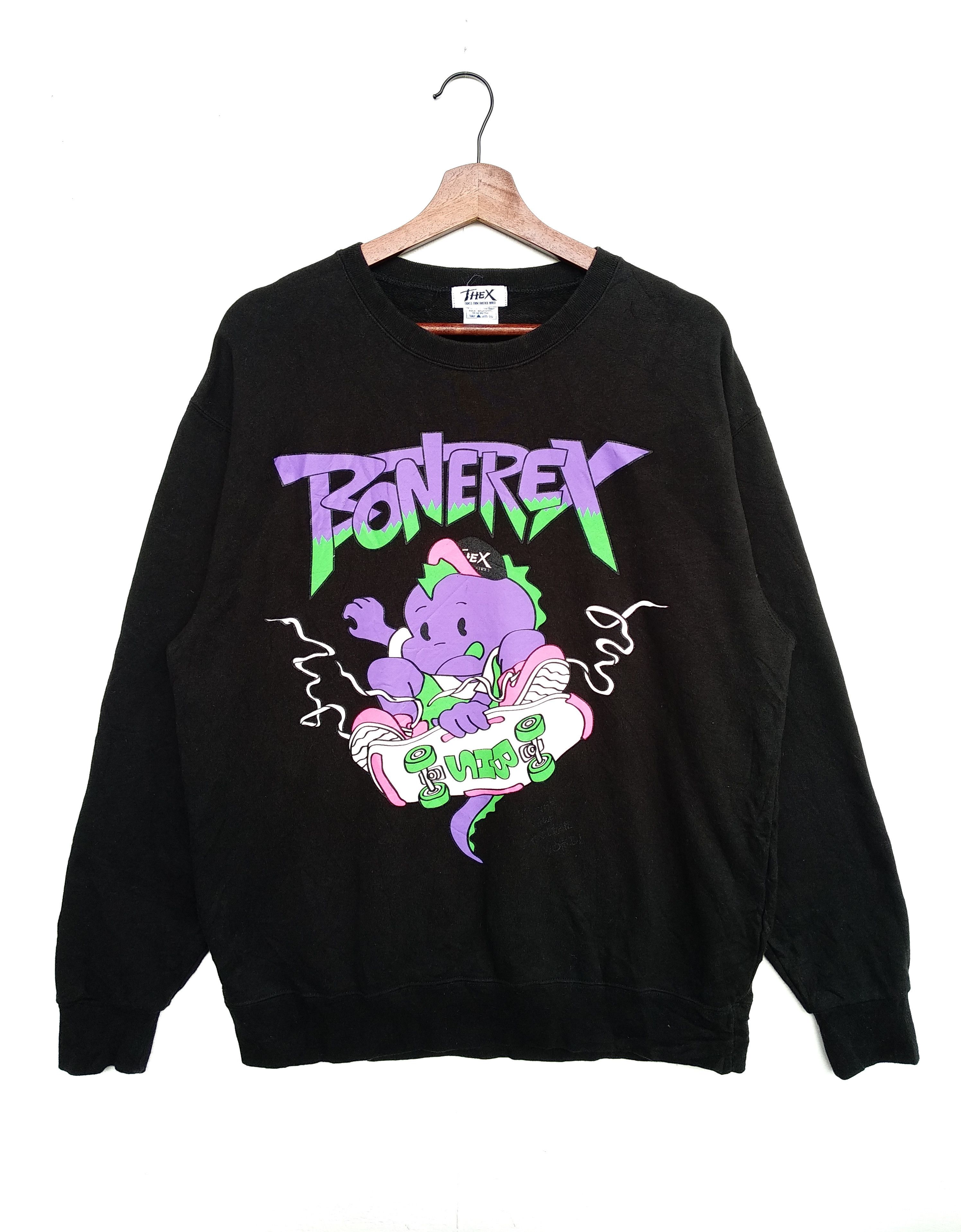 Cartoon Network × Dragonfly × Vintage Vintage Bonerex BSH Skateboard Sweatshirt Size US XL / EU 56 / 4 - 1 Thumbnail