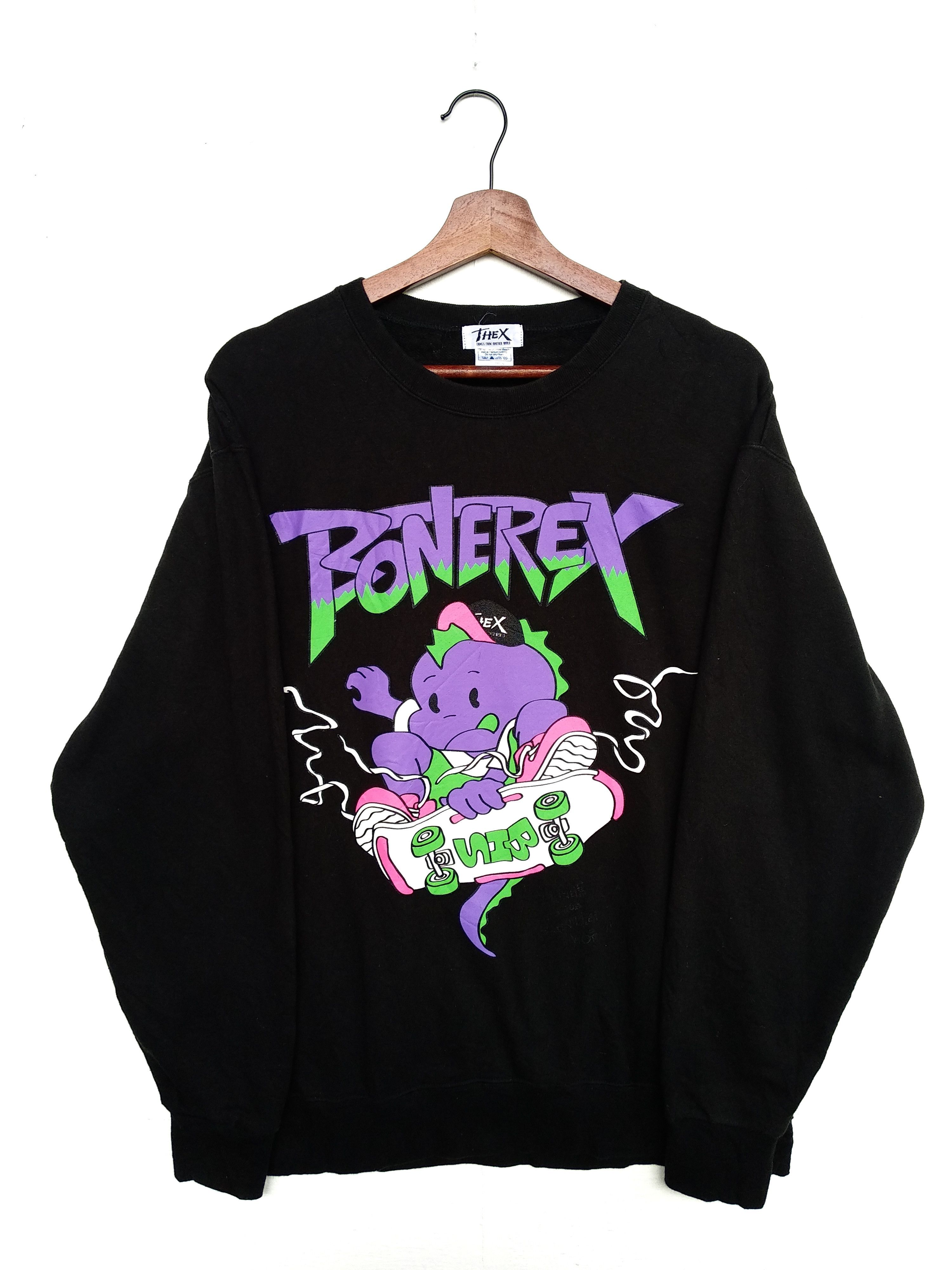 Cartoon Network × Dragonfly × Vintage Vintage Bonerex BSH Skateboard Sweatshirt Size US XL / EU 56 / 4 - 3 Thumbnail